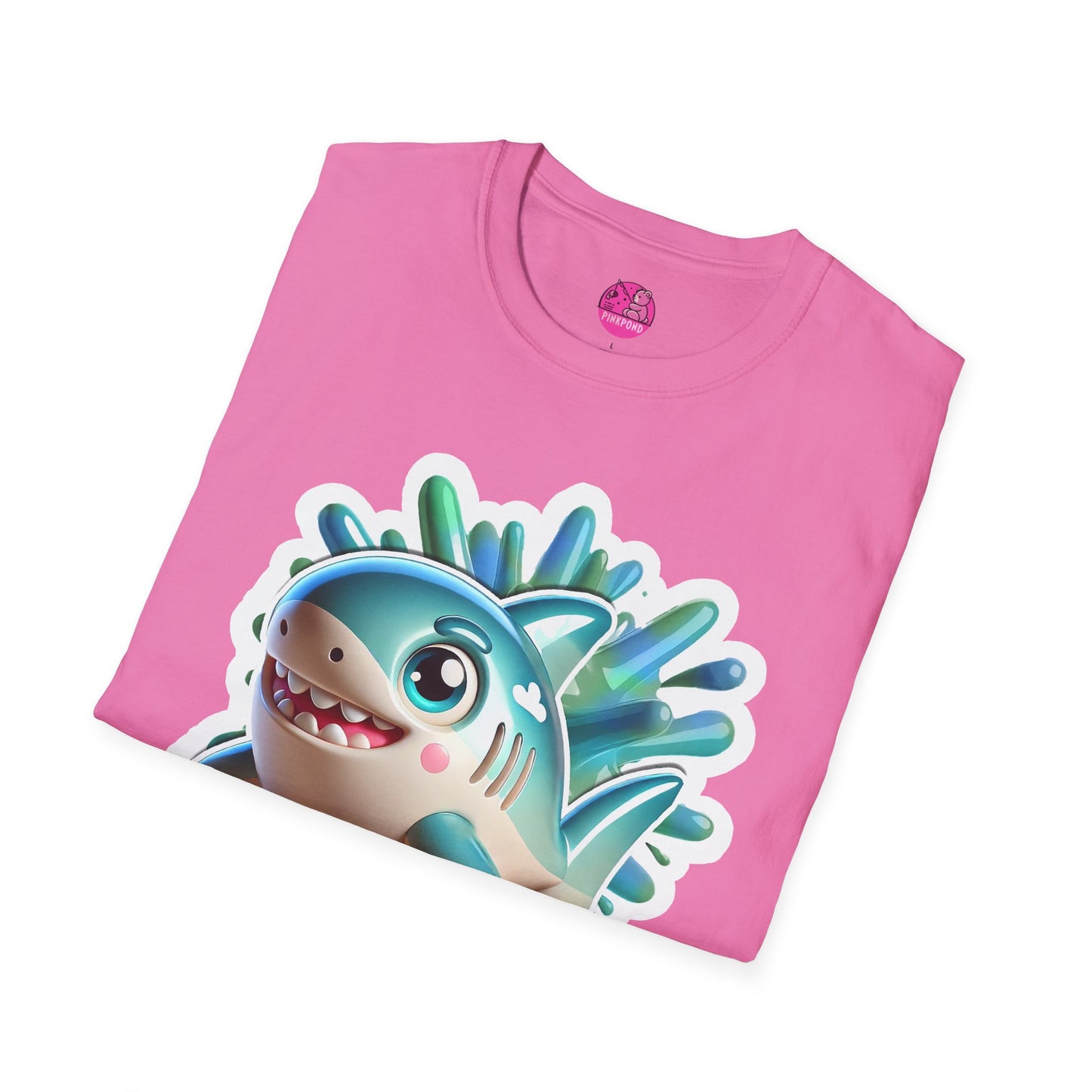 Marky the Shark Tee - Dive into fun - Unisex Softstyle T-Shirt for Ocean lovers