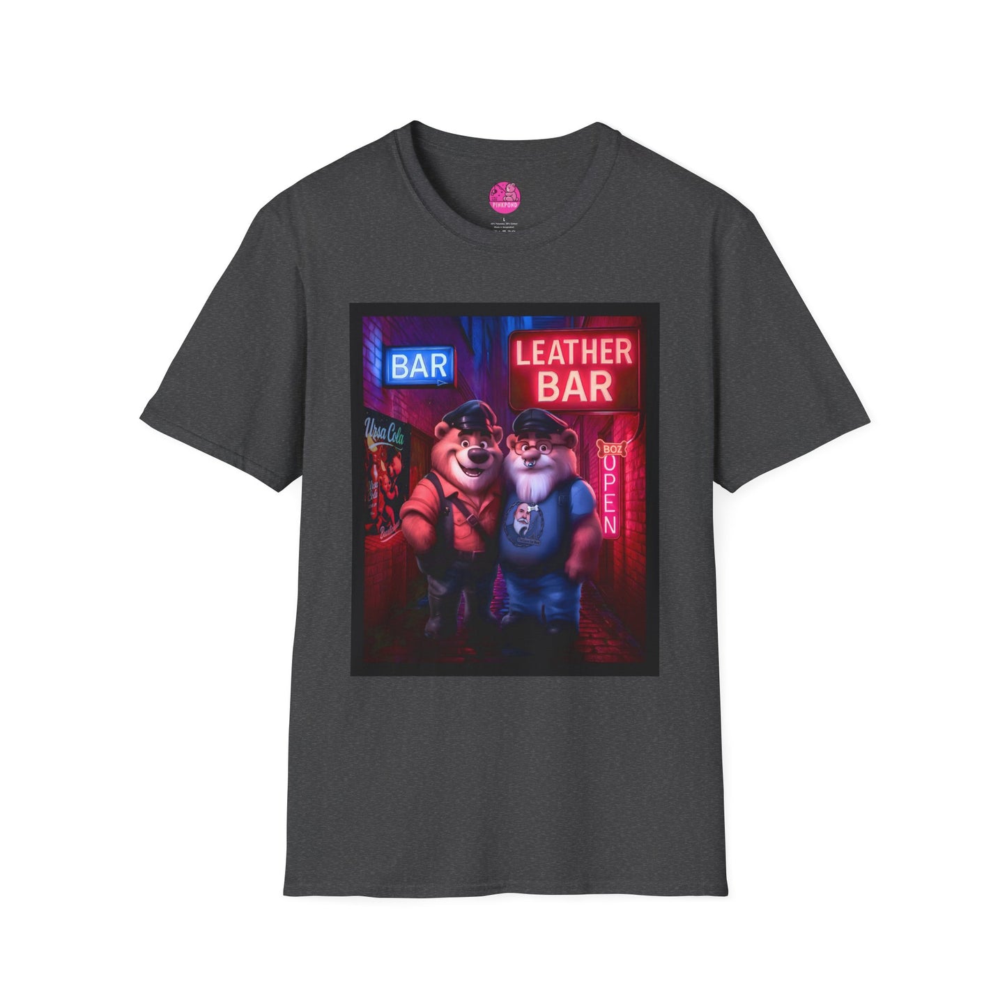 Pup Boz Bear T-Shirt - Exclusive PinkPond Artwork of Boz Lee Schmick