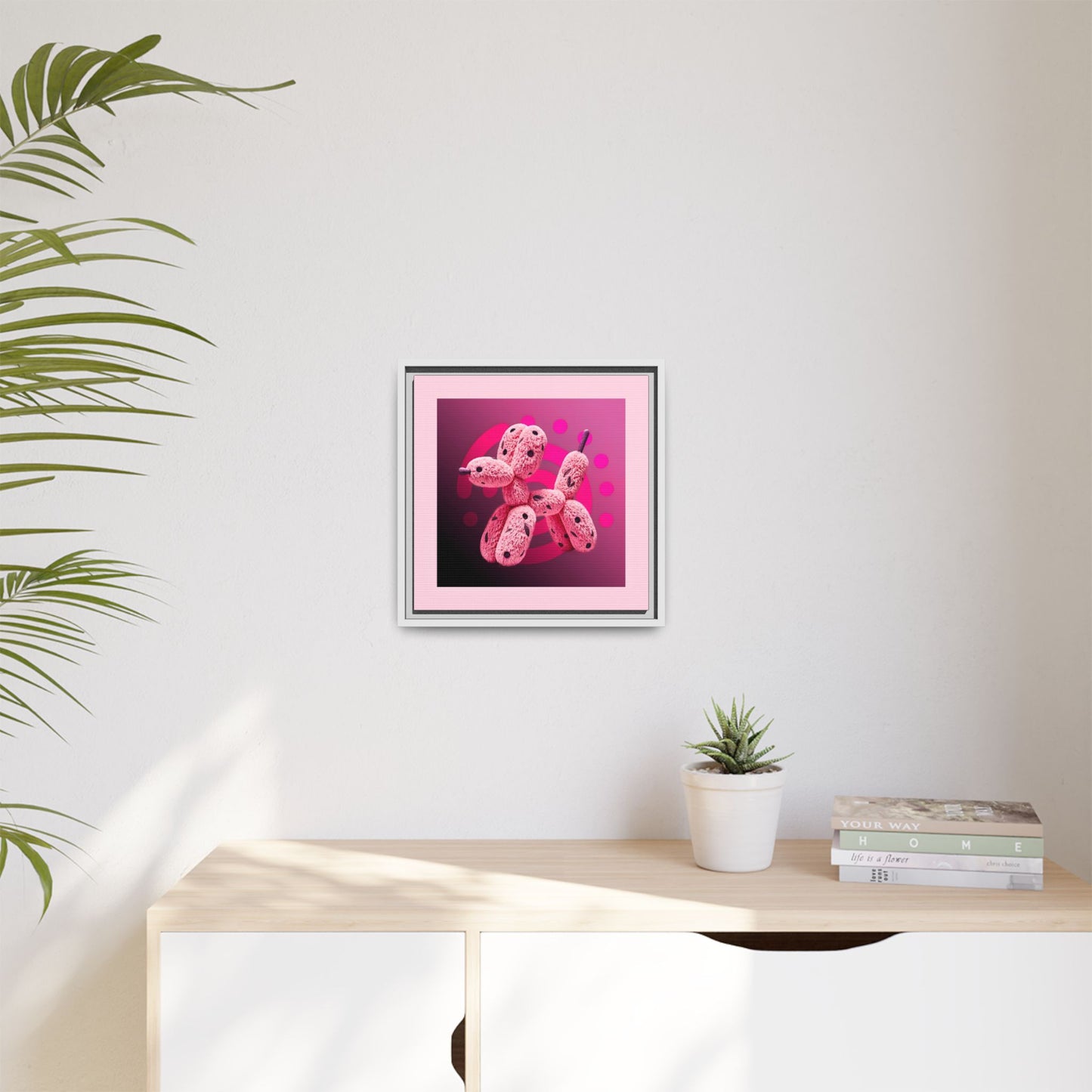 Canvas Art Print - Furry Balloon Dog