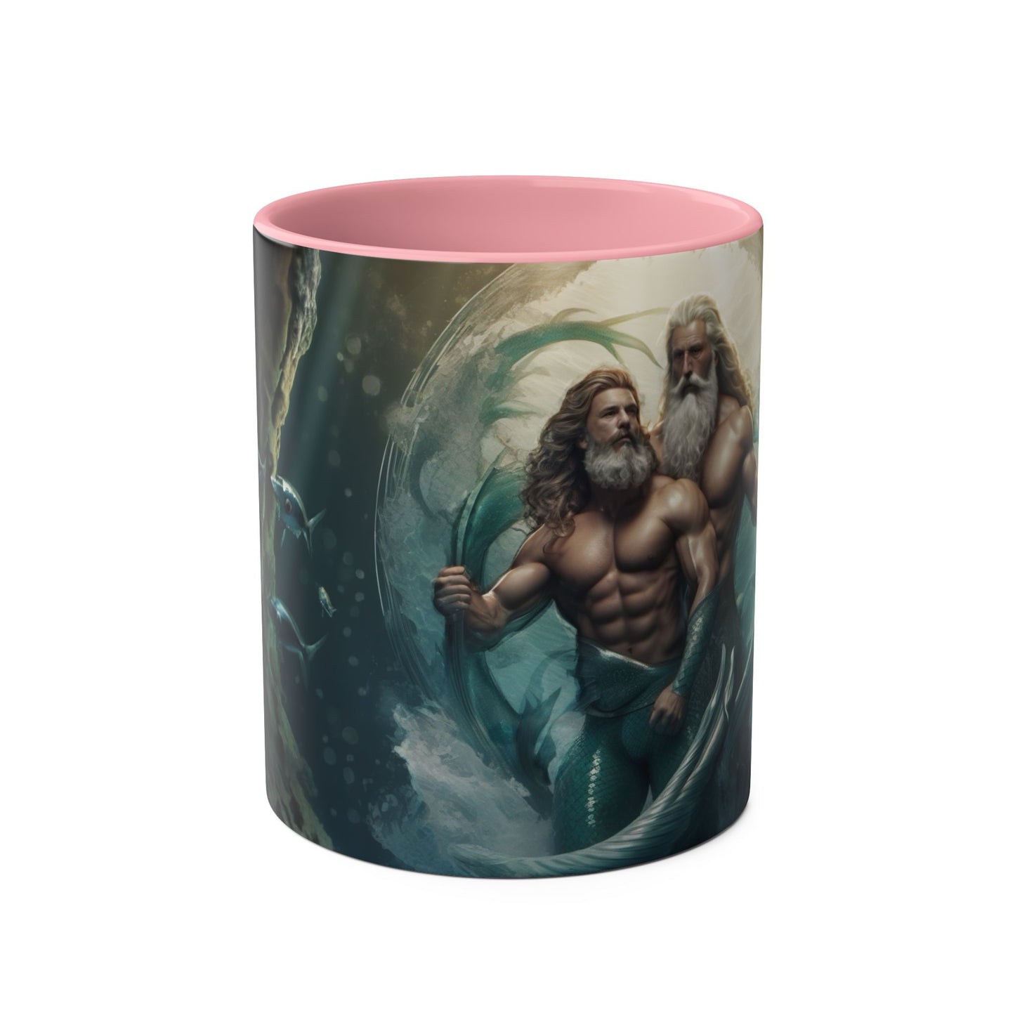 Mug: The Ocean's Legacy Mythical Mermen Design 11oz