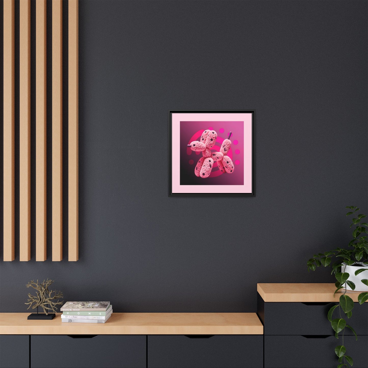 Canvas Art Print - Furry Balloon Dog