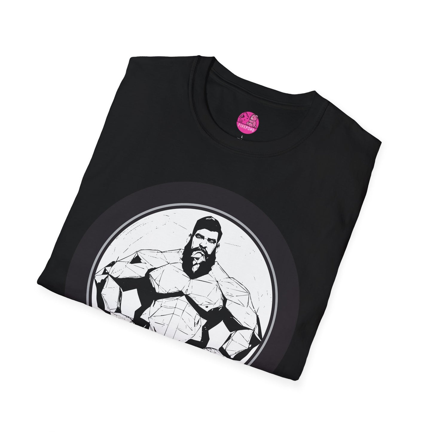 Muscle Bear T-Shirt - Bold Geometric Strength Unleash Your Inner Power