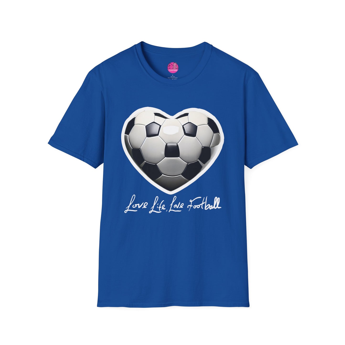 Football Heart Unisex T-Shirt - Love Life Design,
