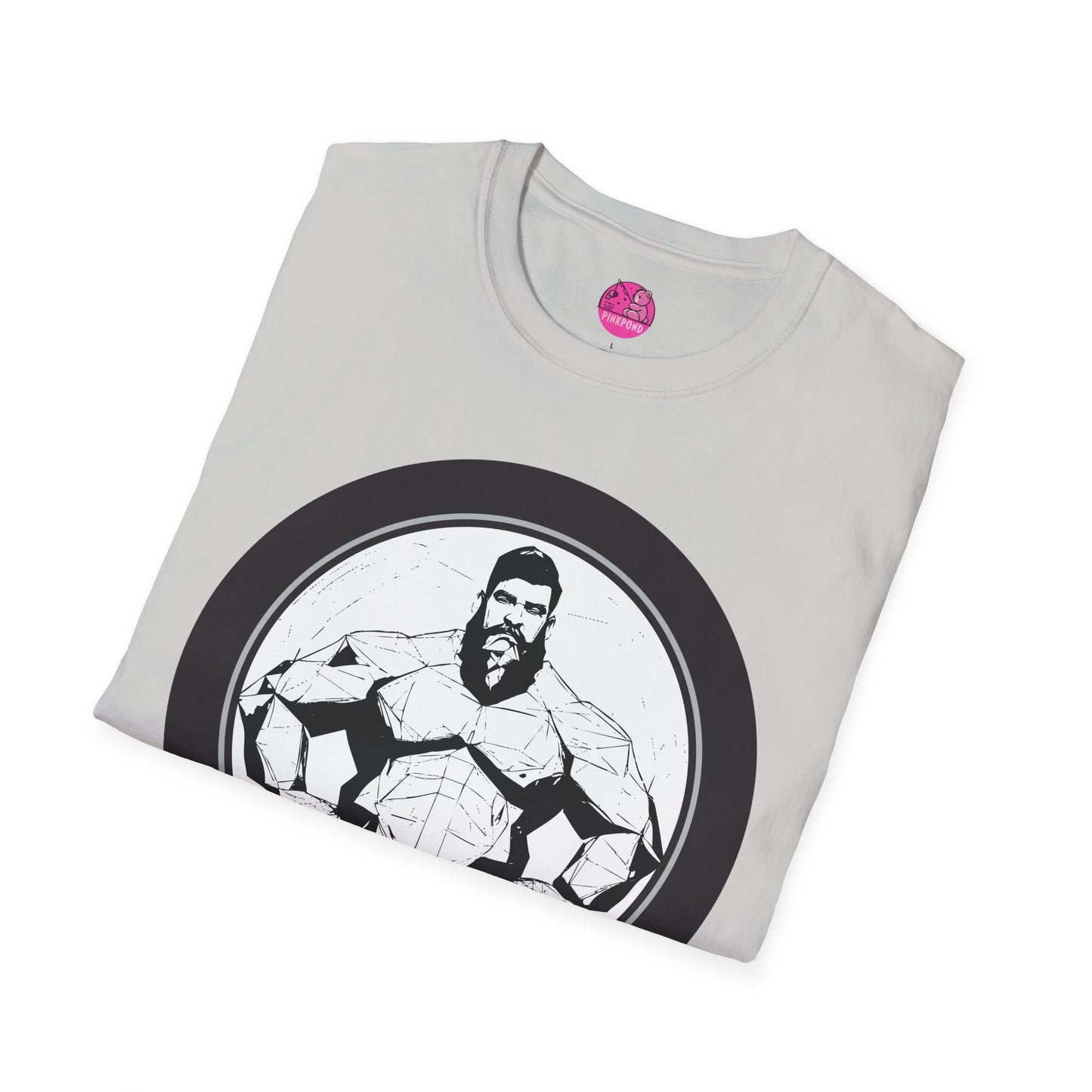 Muscle Bear T-Shirt - Bold Geometric Strength Unleash Your Inner Power