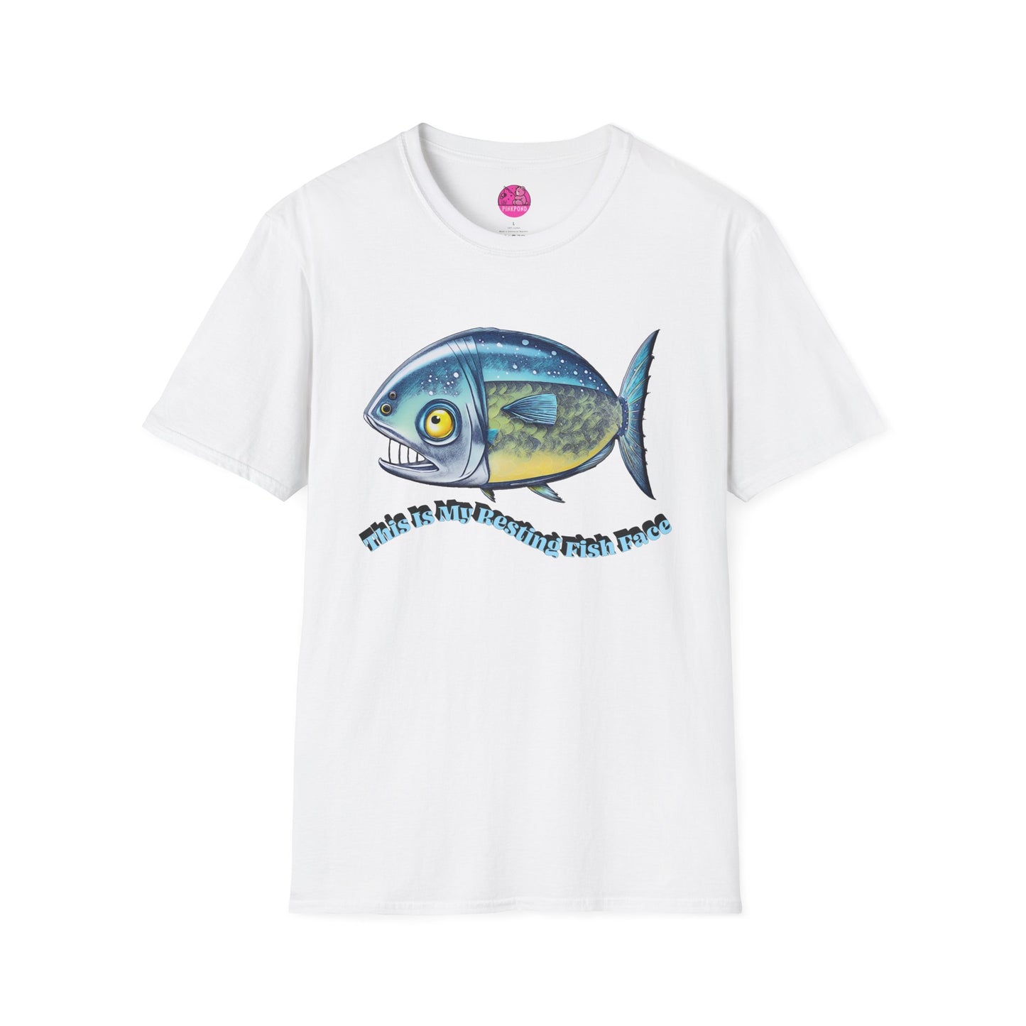 Resting Fish Face T-Shirt - Ocean-Inspired Unisex Tee for Marine Enthusiasts and Pun-Lovers