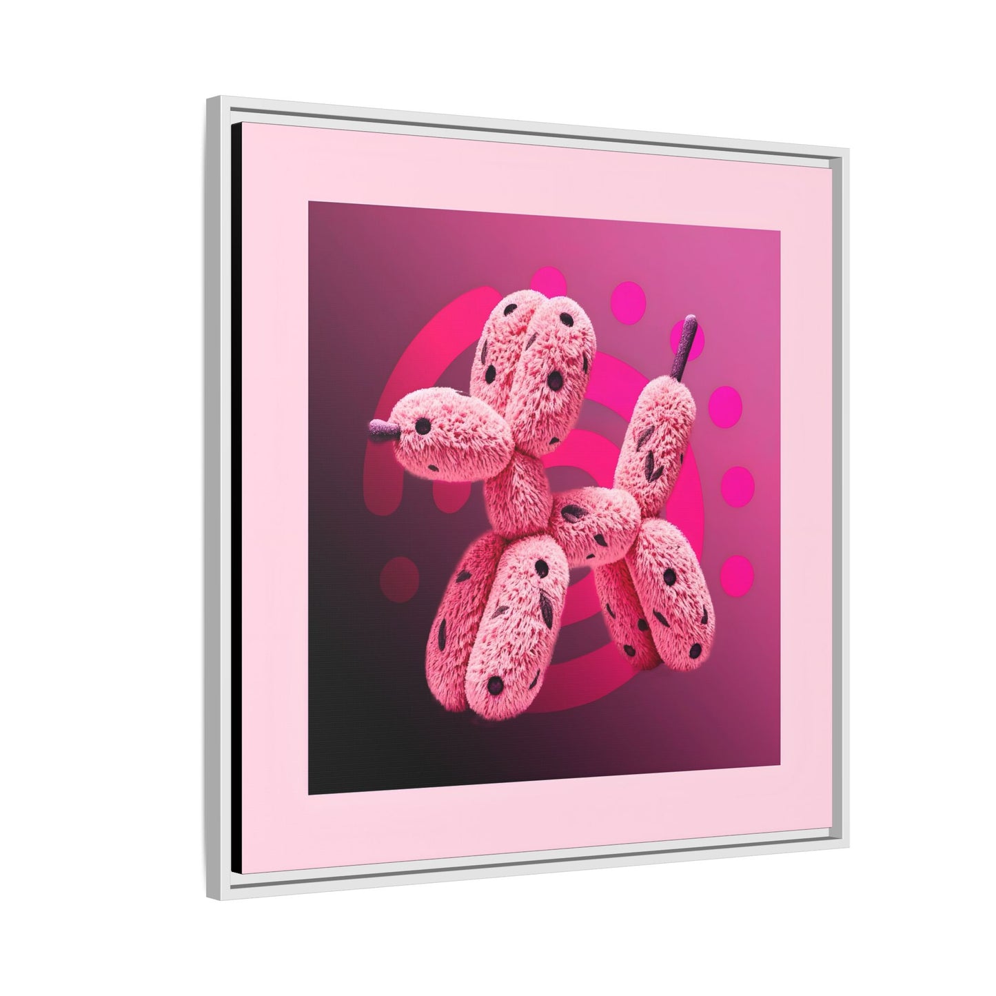 Canvas Art Print - Furry Balloon Dog