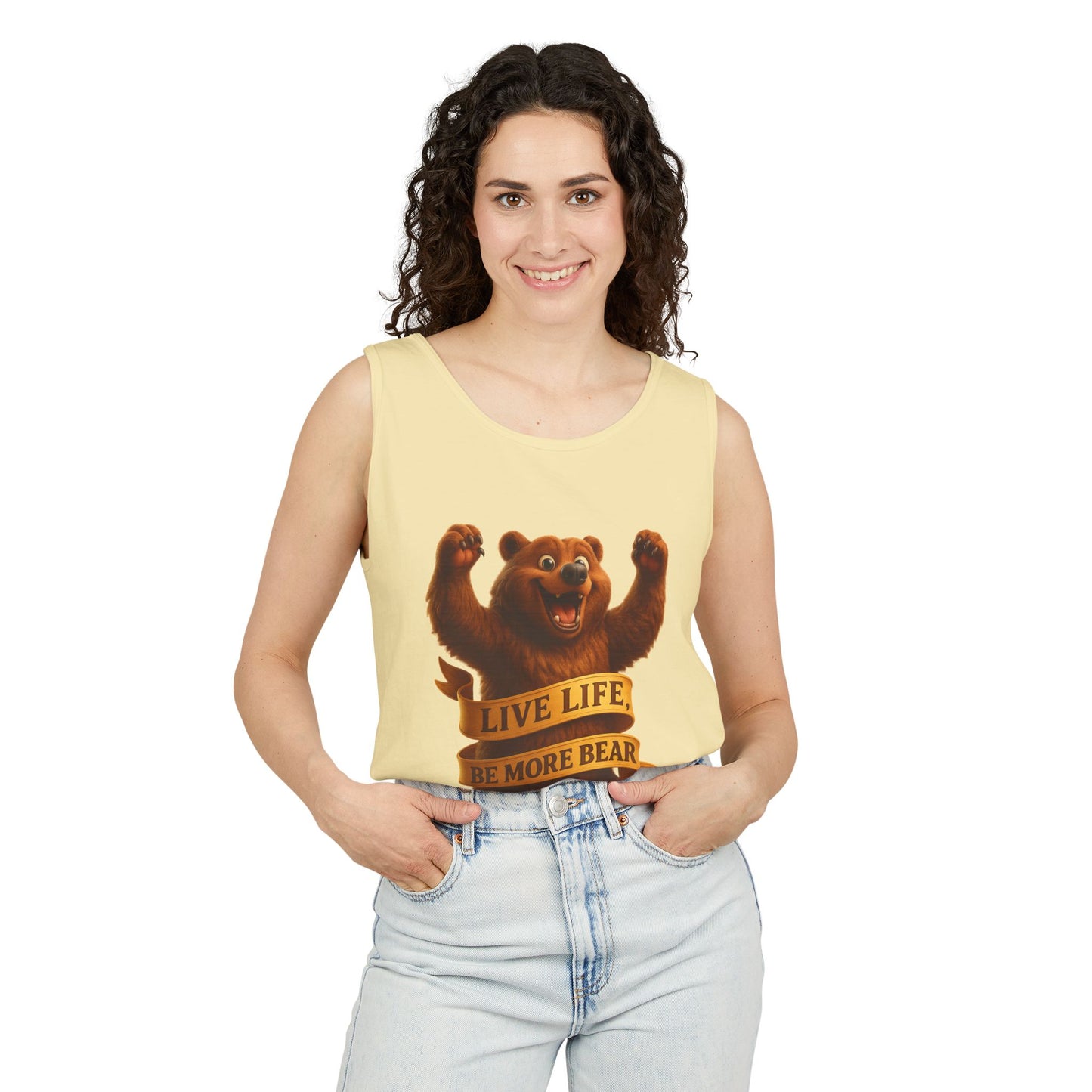 Bear Wisdom Tank Top - 'Live Life, Be More Bear'