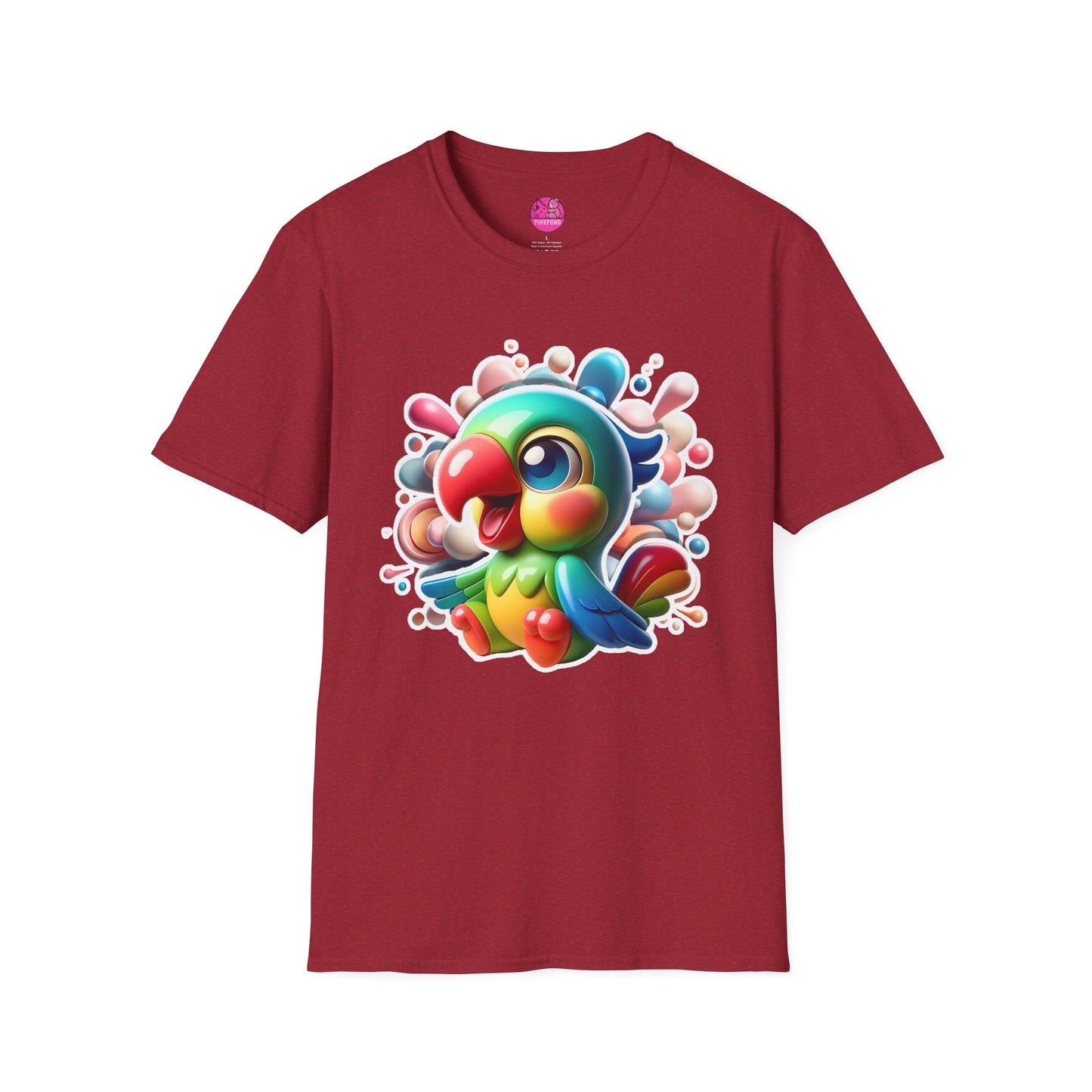 Penelope Parrot - Unisex Softstyle T-Shirt