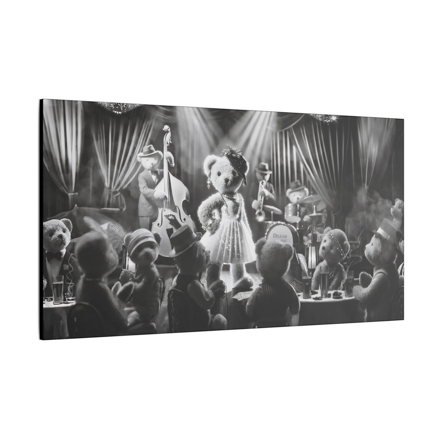 Delilah and the Bear Bottom Band by Andrew McCarter - Giclée Print Canvas