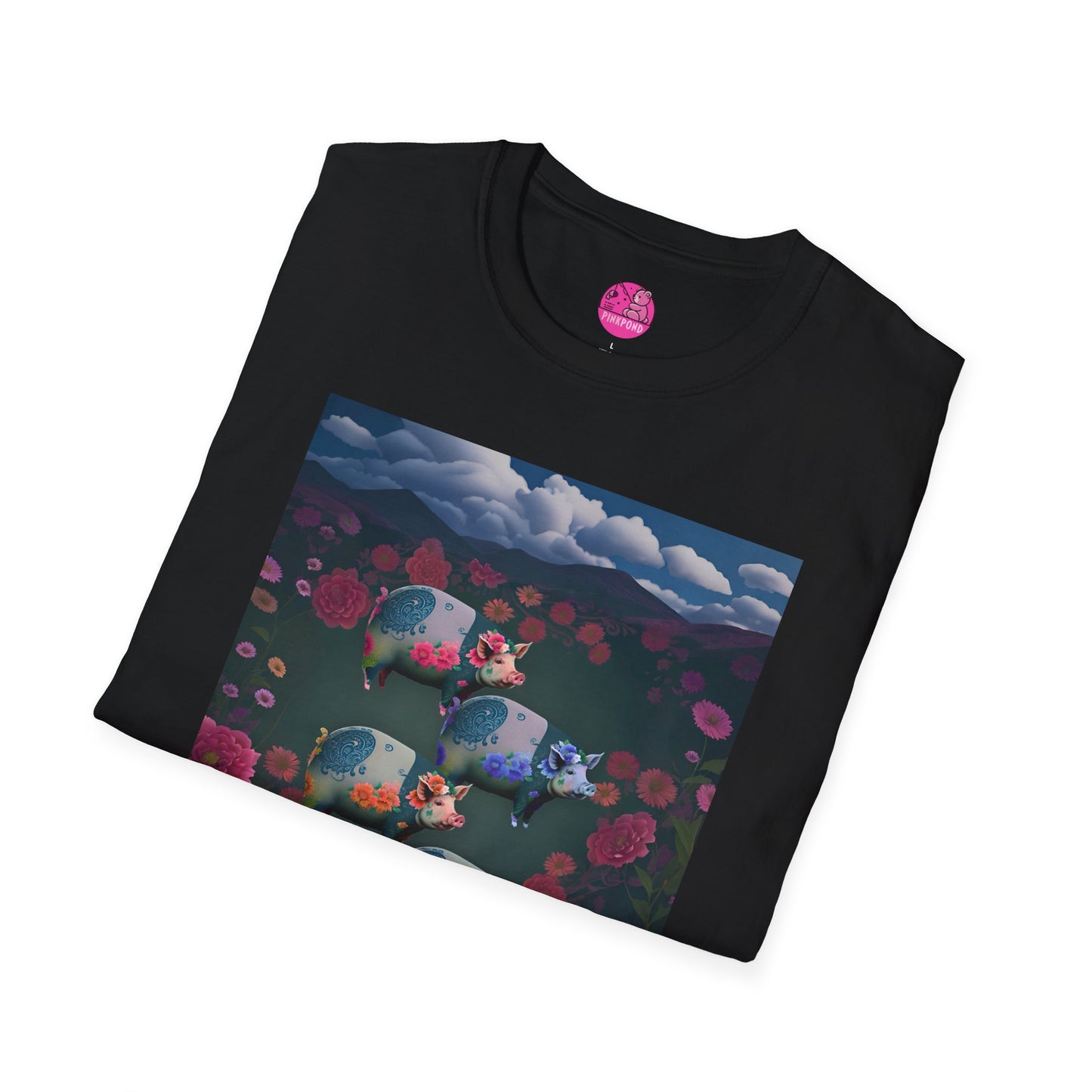 Graphic Tee Floral Flight – Unisex Softstyle T-Shirt