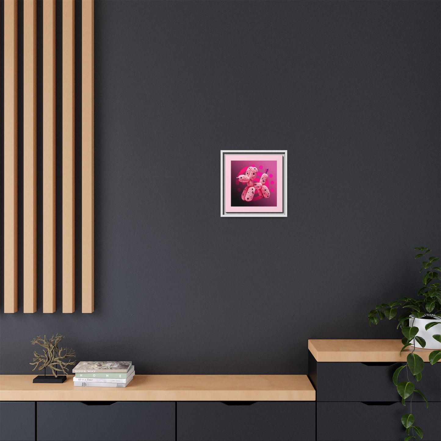 Canvas Art Print - Furry Balloon Dog