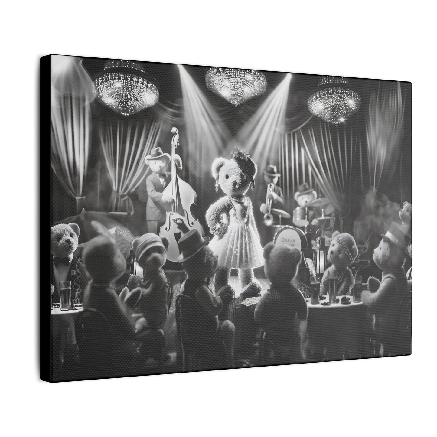 Delilah and the Bear Bottom Band by Andrew McCarter - Giclée Print Canvas