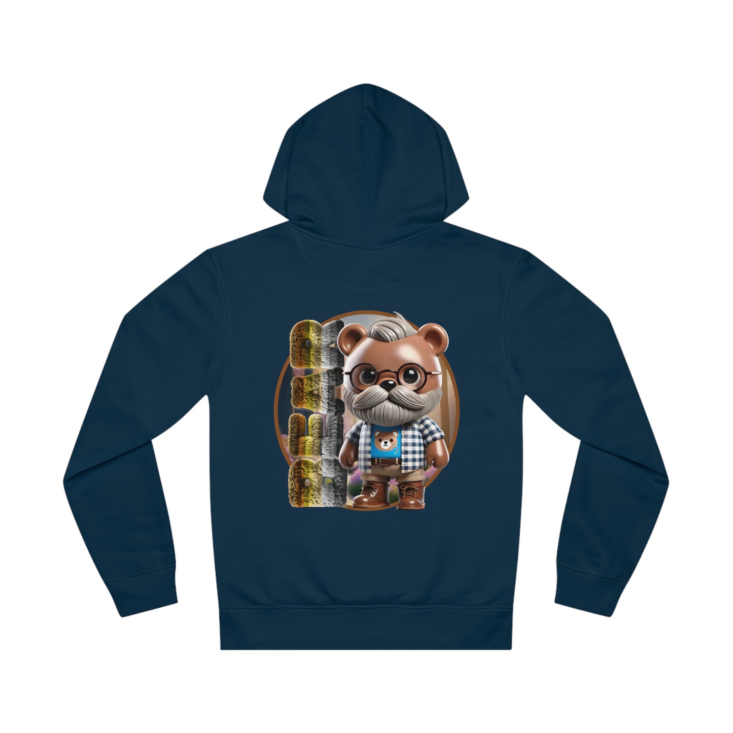 Papa Bear Drummer Hoodie - Strong, Proud, and Cozy Design