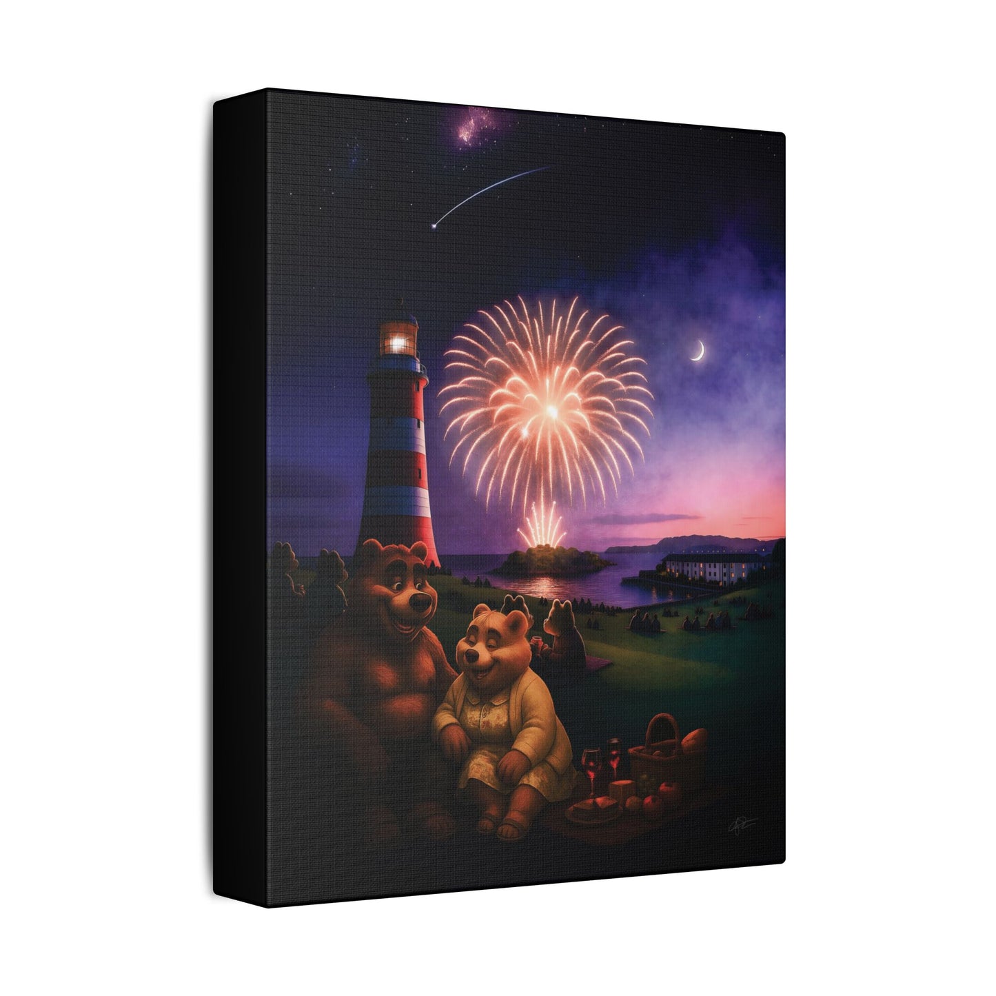 Art Canvas - The Firework Contest by Andrew McCarter