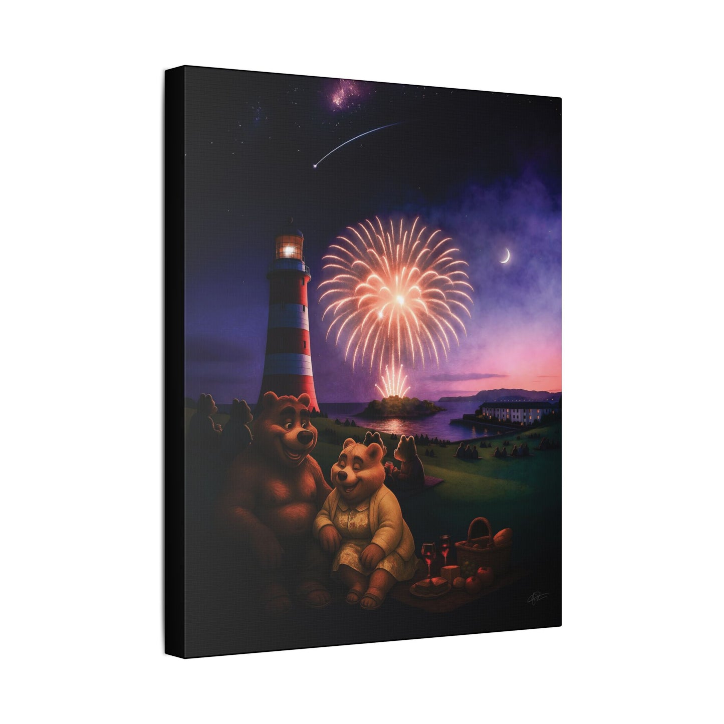 Art Canvas - The Firework Contest by Andrew McCarter