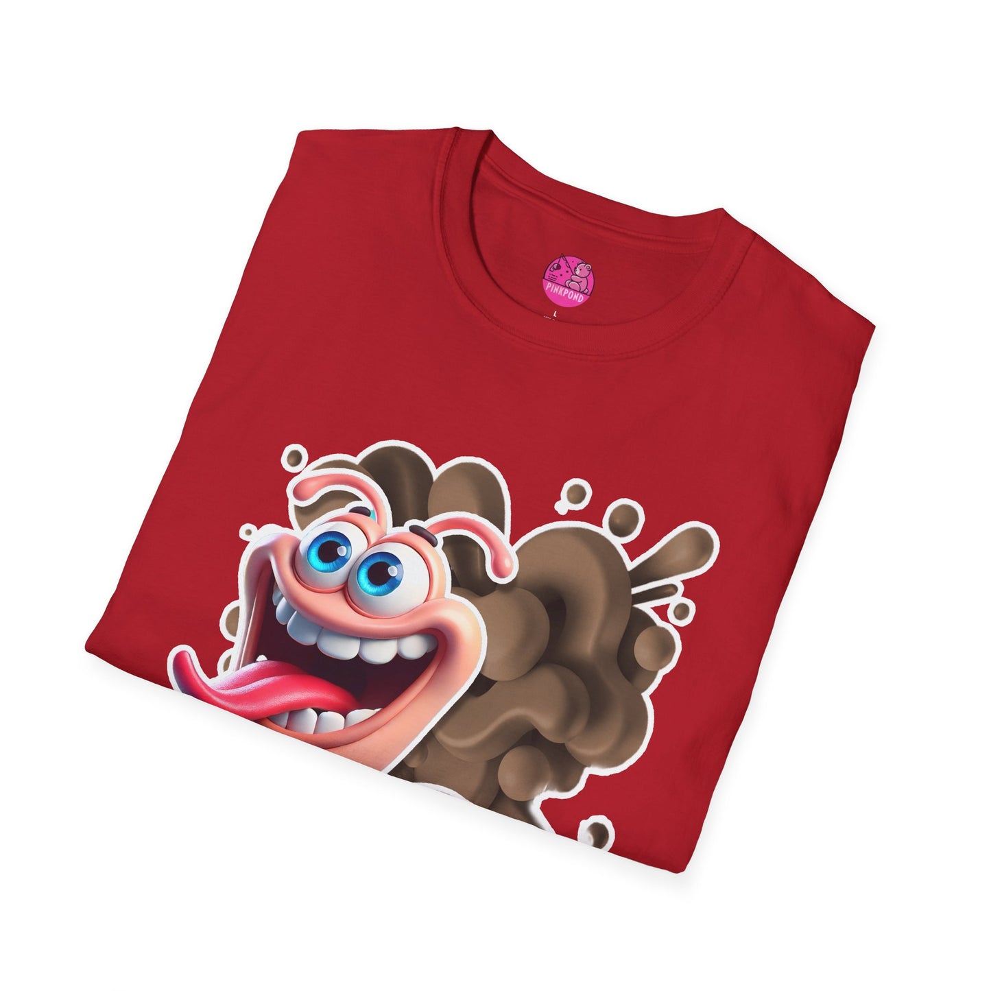 Willy the Worm T-Shirt - Wiggly and Wacky Unisex Softstyle Tee with 3D Design