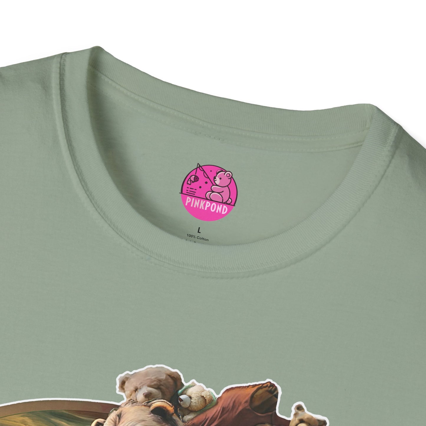 Graphic T-Shirt The Creation of Teddy - Art Lover Gift for bear Fans - Unisex Softstyle