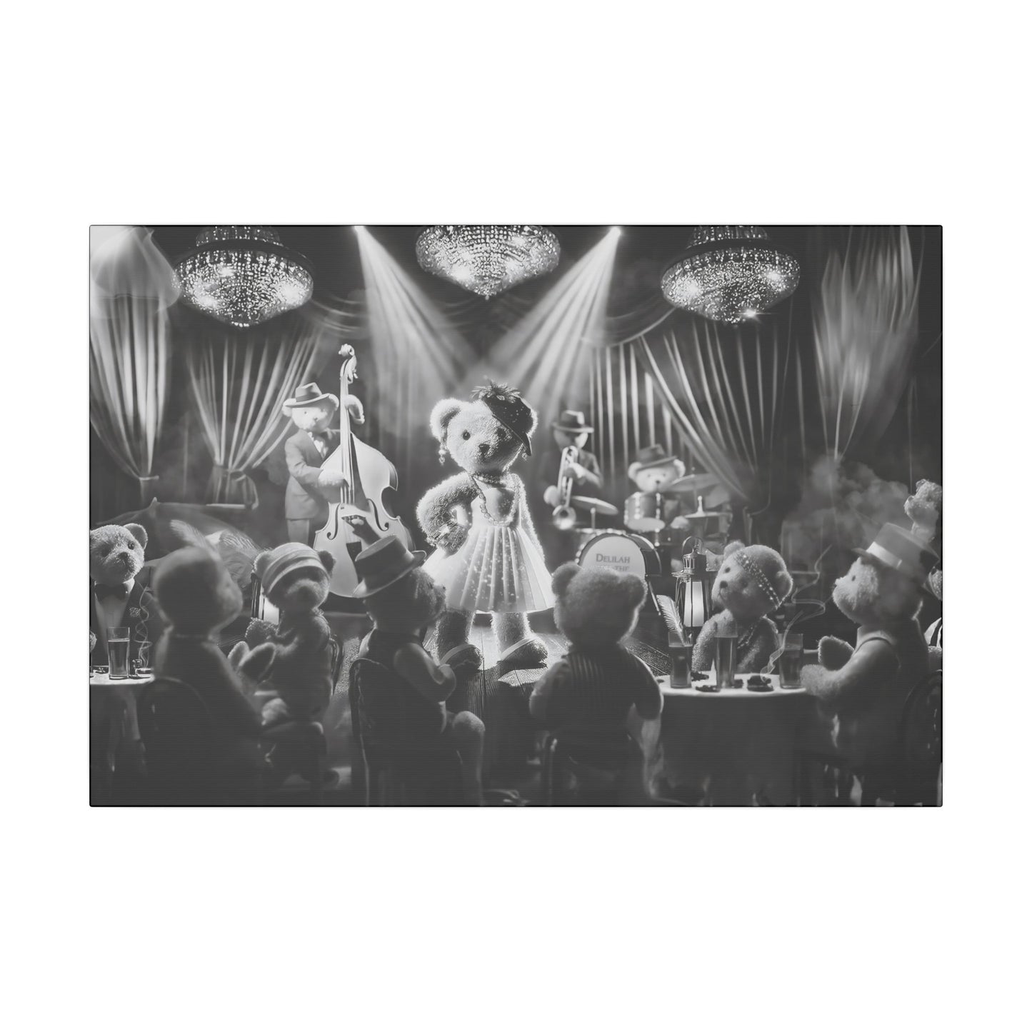 Delilah and the Bear Bottom Band by Andrew McCarter - Giclée Print Canvas