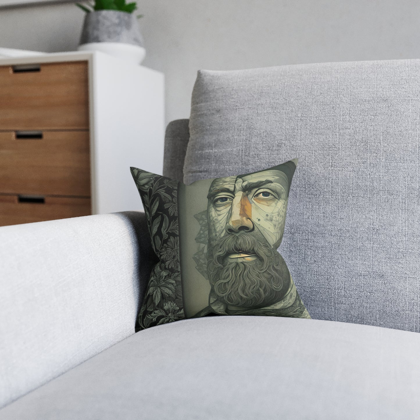Fractured Peace Square Pillow