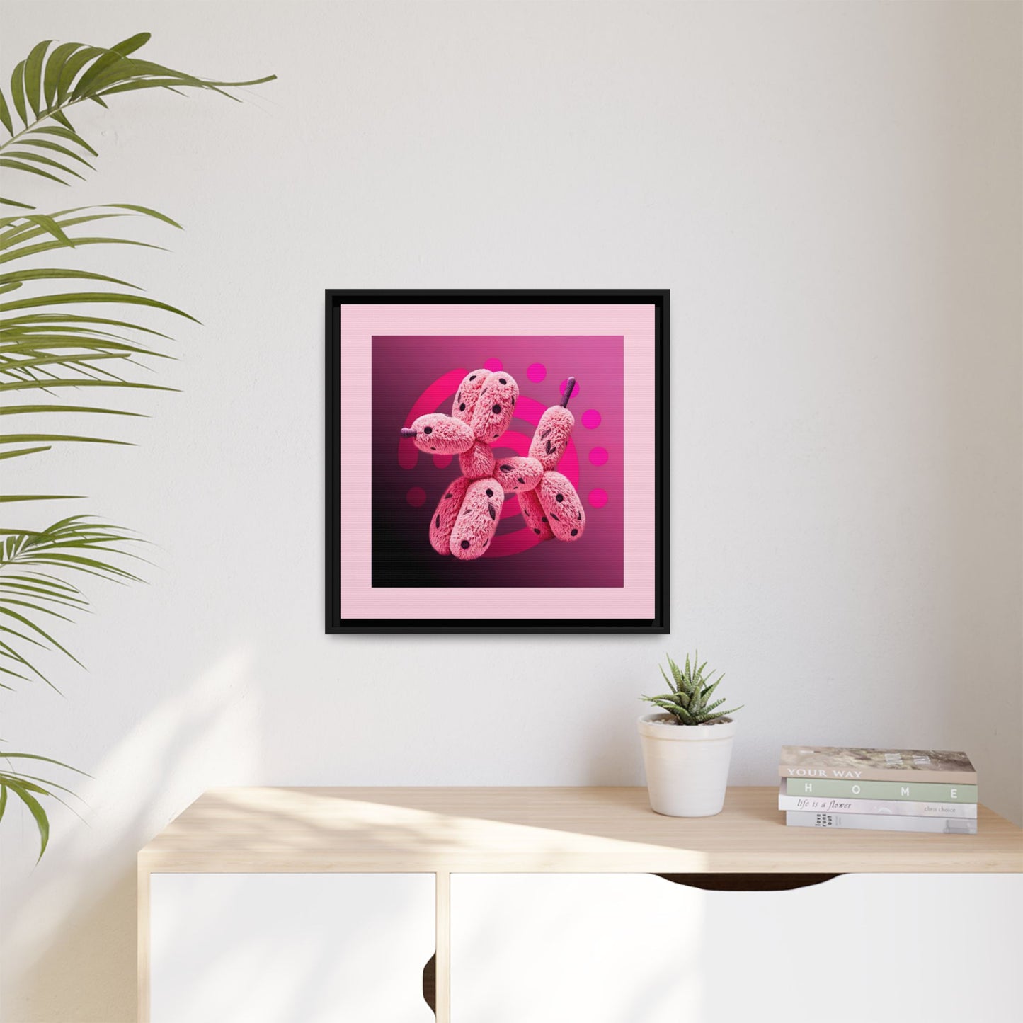 Canvas Art Print - Furry Balloon Dog