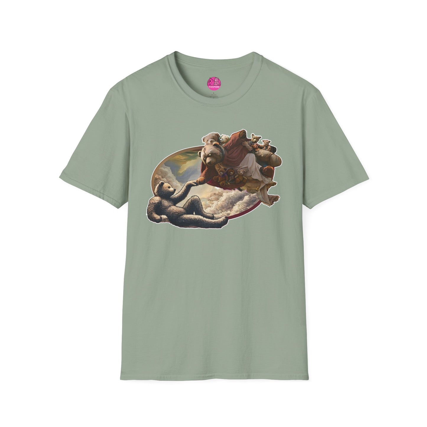 Graphic T-Shirt The Creation of Teddy - Art Lover Gift for bear Fans - Unisex Softstyle