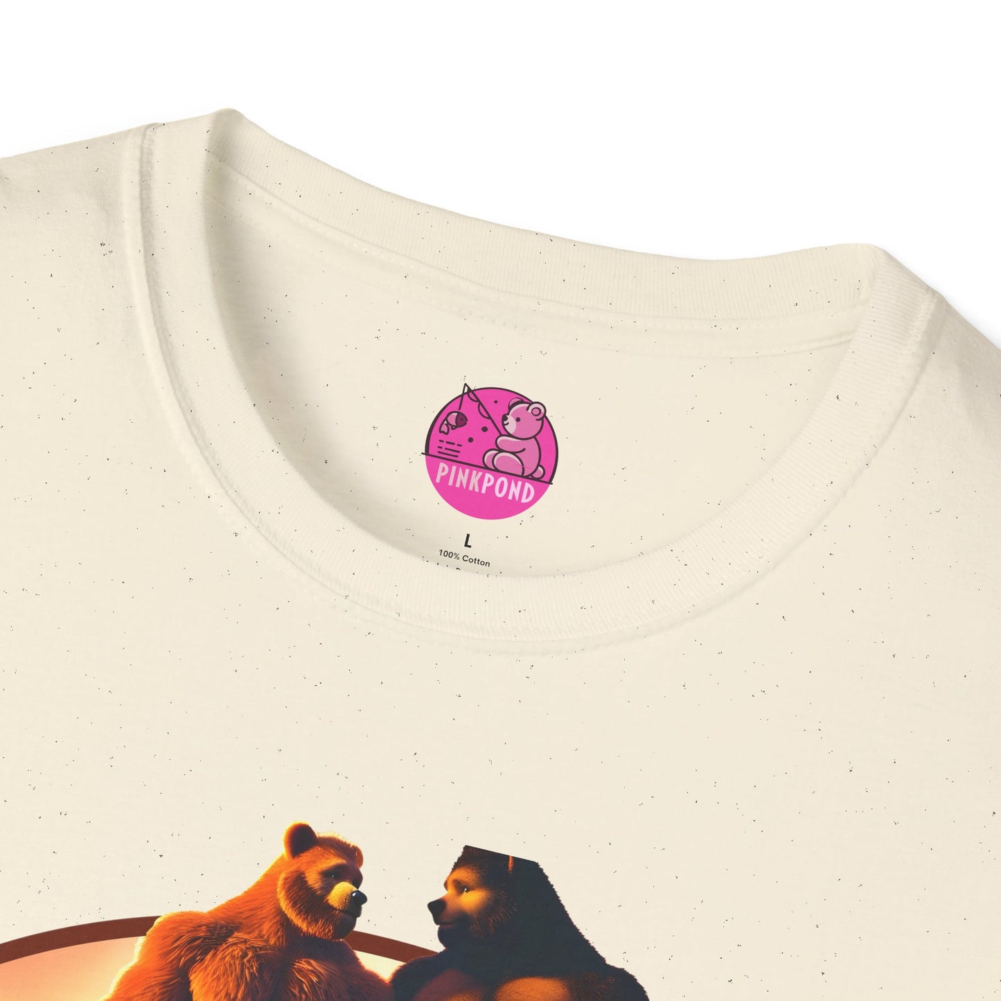 Bear Life is a Beach Unisex T-Shirt - Pride Bear Sunset Design
