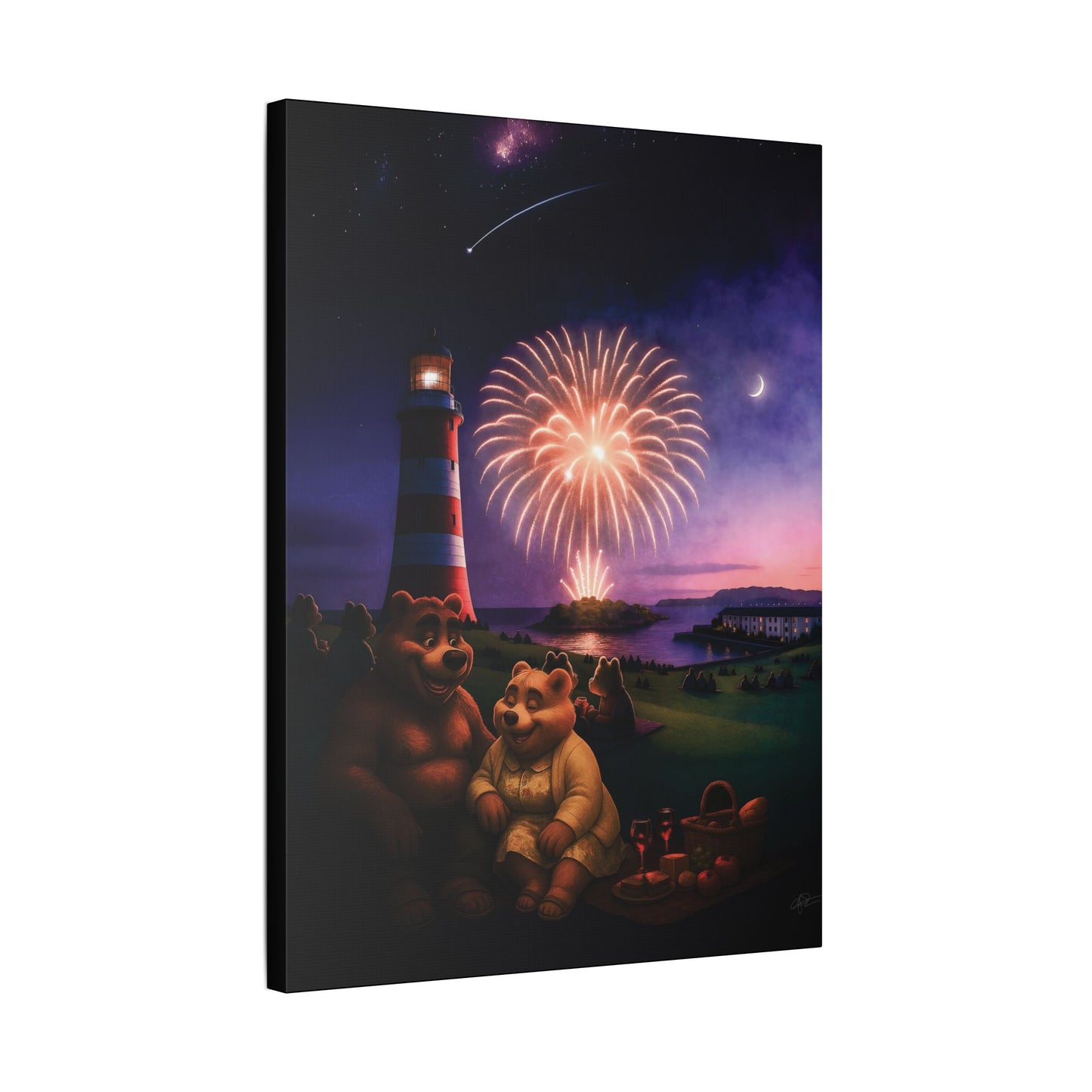 Art Canvas - The Firework Contest by Andrew McCarter