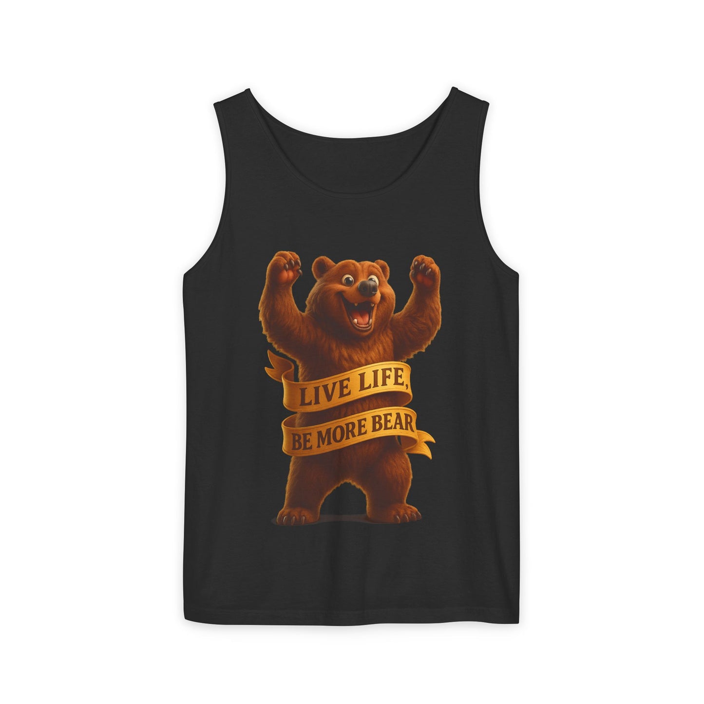 Bear Wisdom Tank Top - 'Live Life, Be More Bear'