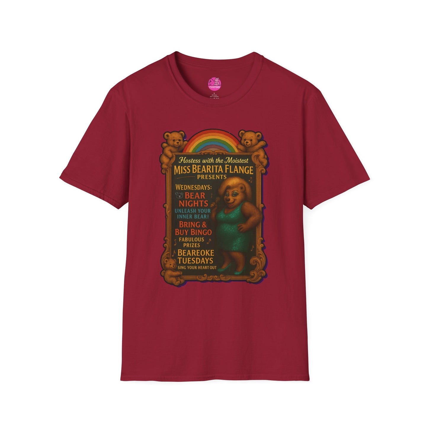 Bearita Flange Presents - camp drag bear tee
