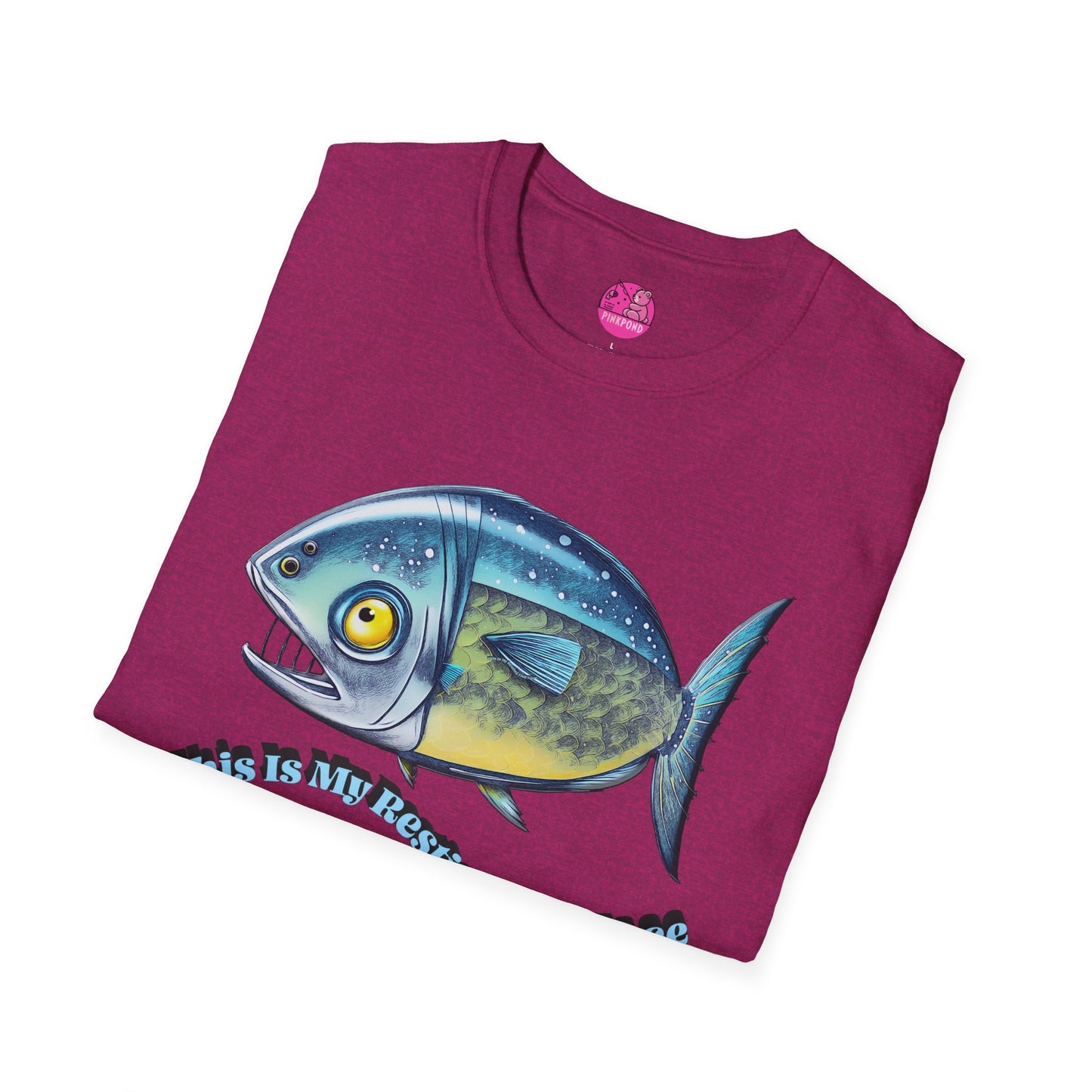 Resting Fish Face T-Shirt - Ocean-Inspired Unisex Tee for Marine Enthusiasts and Pun-Lovers