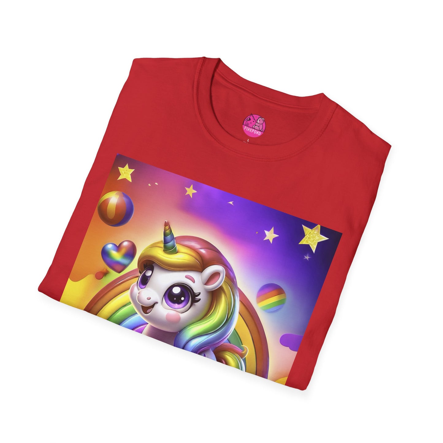 Rainbow Pride Unicorn T-Shirt – Wear Your Colors Loud and Proud! - Unisex Softstyle Tee