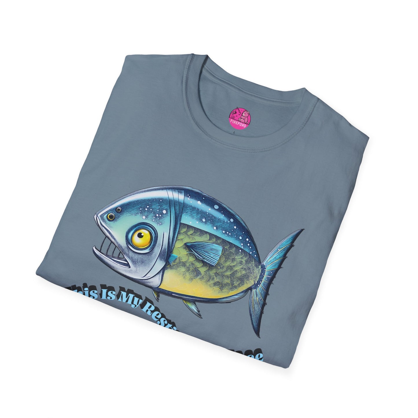 Resting Fish Face T-Shirt - Ocean-Inspired Unisex Tee for Marine Enthusiasts and Pun-Lovers