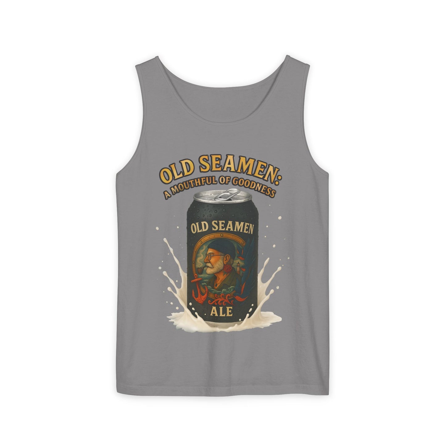 Tank Top Old Seamen Ale T-Shirt Vintage Beer Can Art Naughty Wink