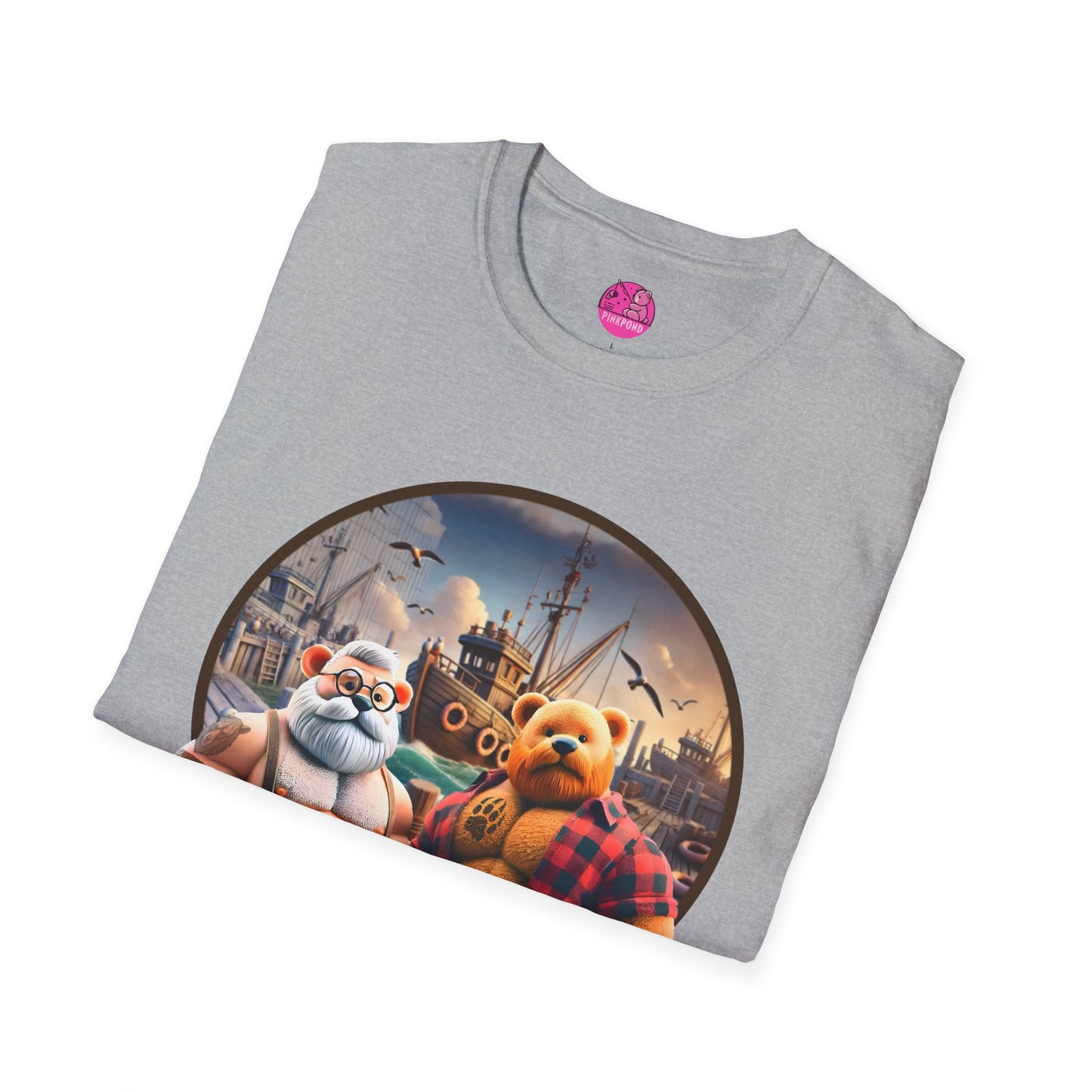 Dockside Daddies T-Shirt - Rugged Bear Seafaring Vibes Tee