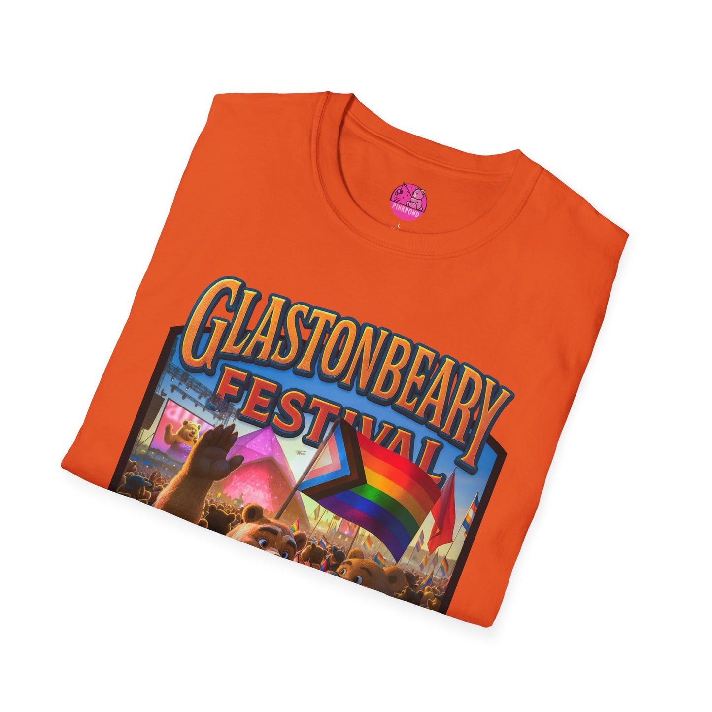 Glastonbeary Festival Unisex Tee - Bear Pride, Queer Joy, Festival Fashion