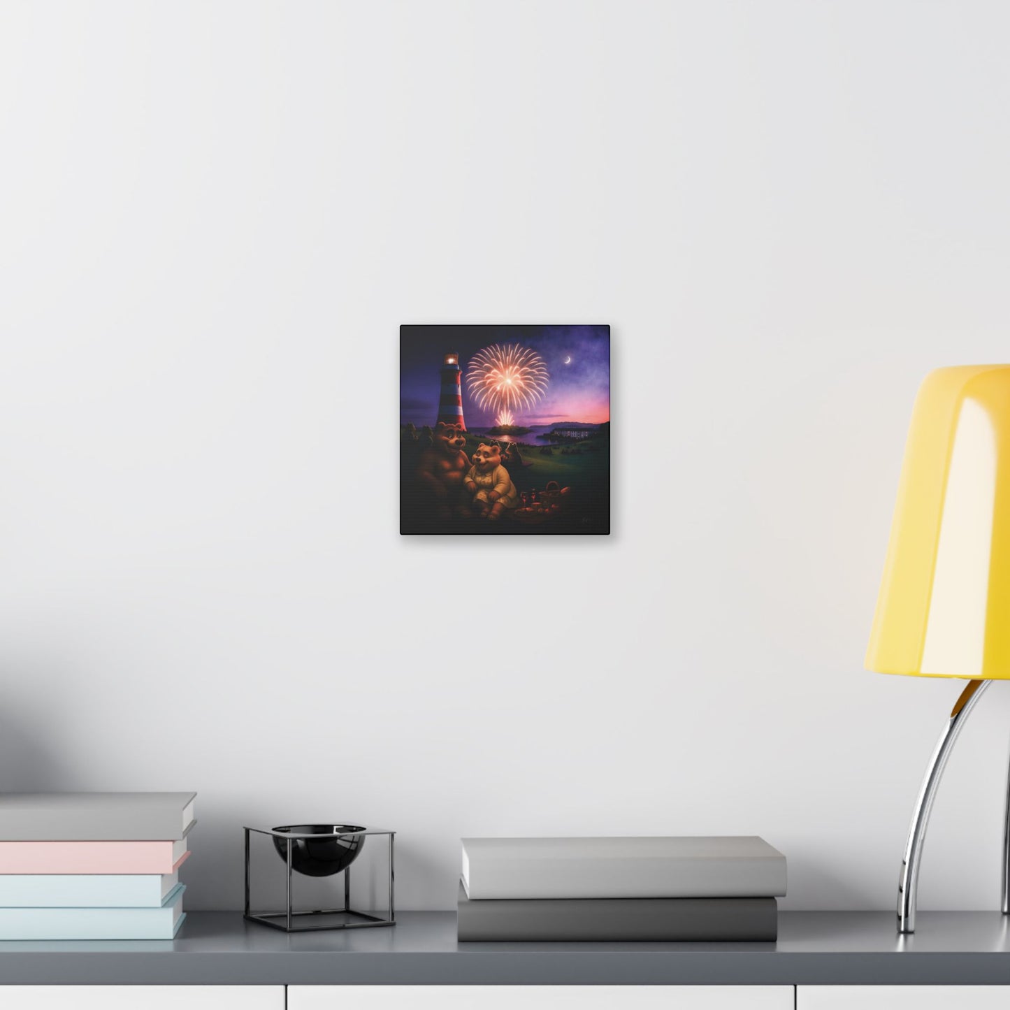 Art Canvas - The Firework Contest by Andrew McCarter
