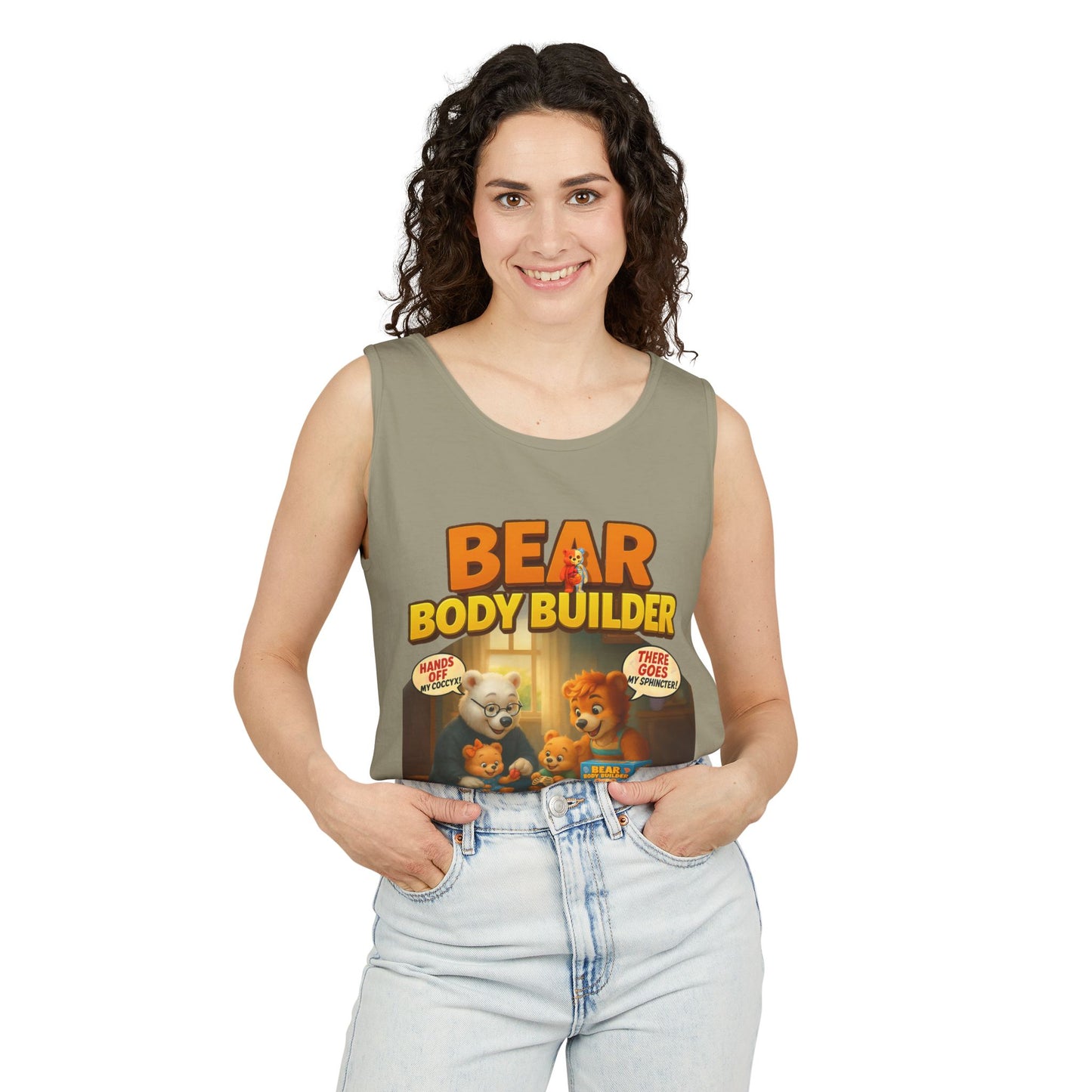 Bear Body Builder Parody Game Tank Top - Unisex