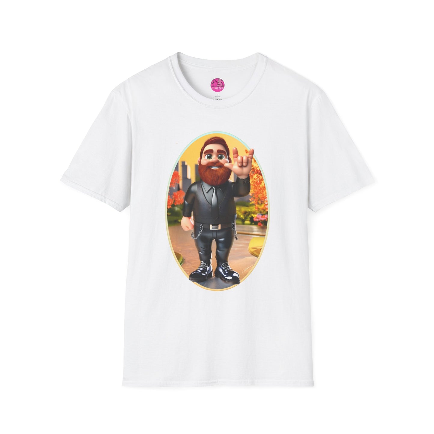 Lucky the Leather Bear Love Unisex T-Shirt - ASL Sign Language Inclusive Tee