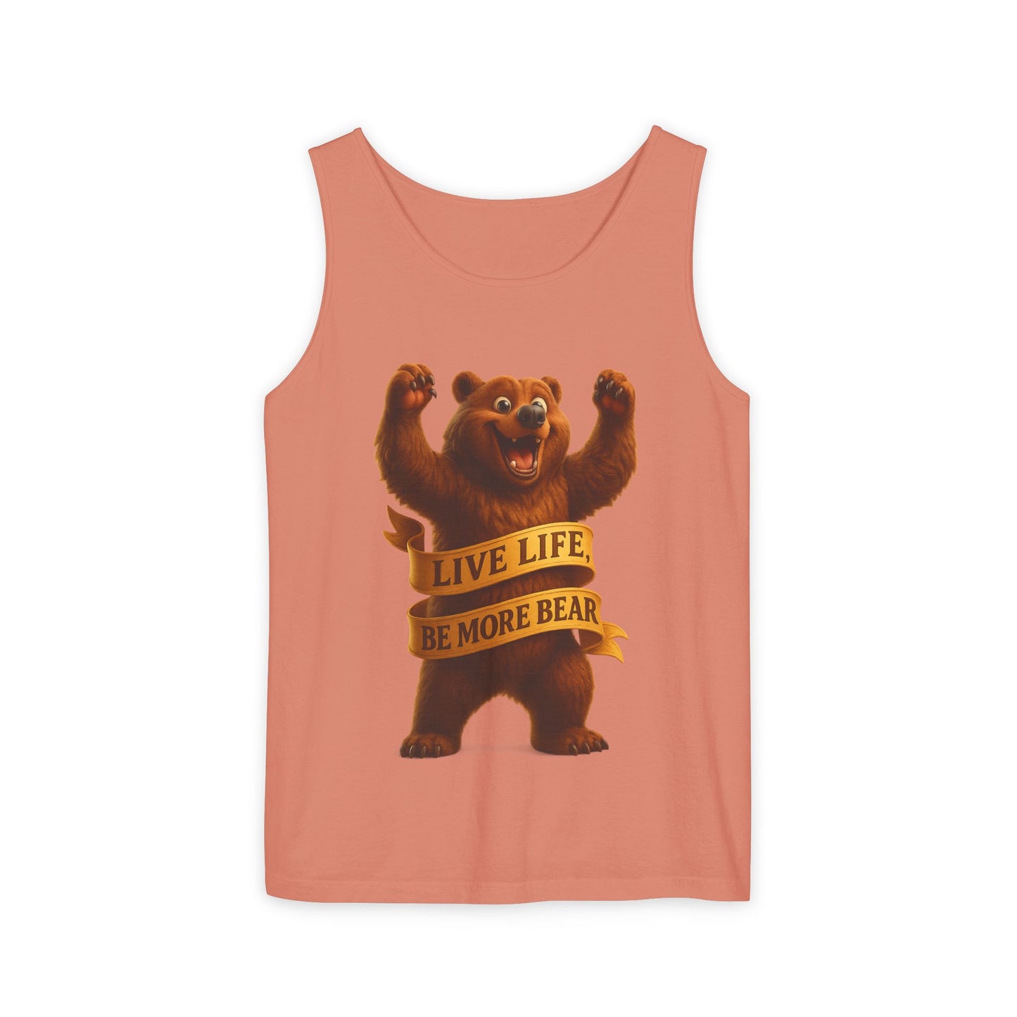 Bear Wisdom Tank Top - 'Live Life, Be More Bear'