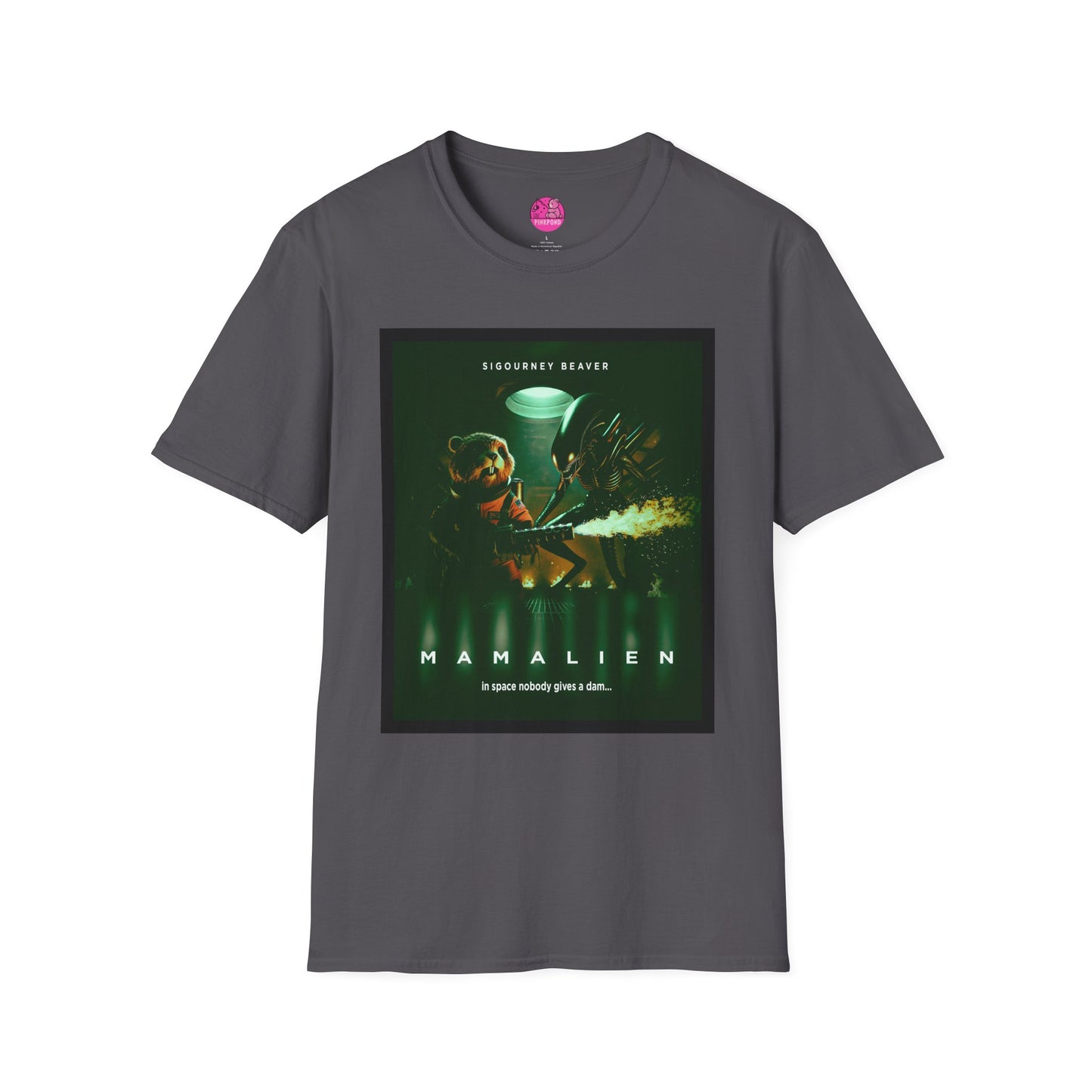 Xeno -Green Alien Parody Sci-Fi T-Shirt Featuring Sigourney Beaver