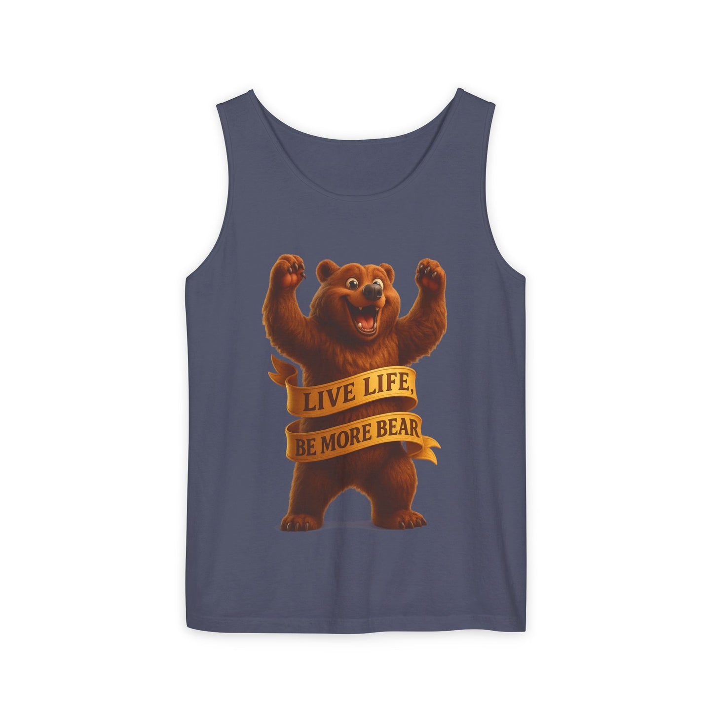 Bear Wisdom Tank Top - 'Live Life, Be More Bear'