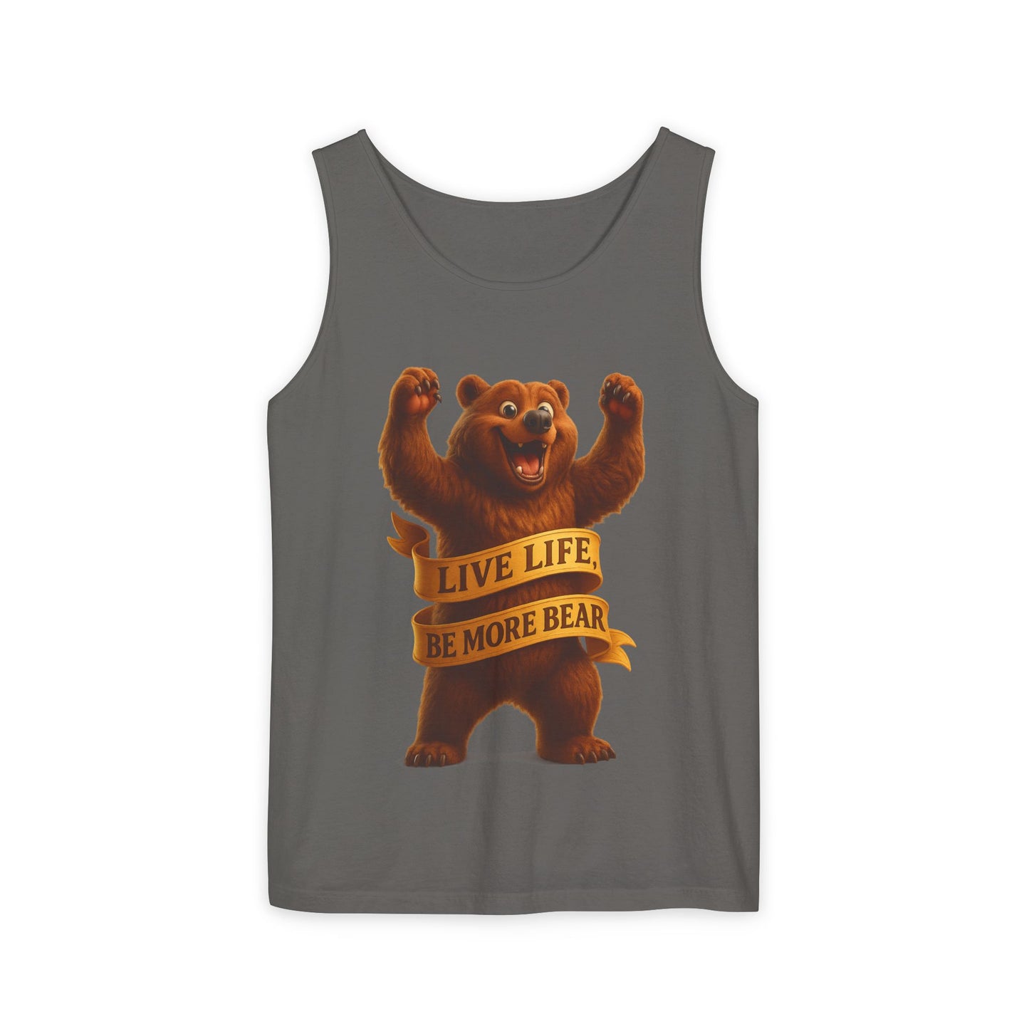 Bear Wisdom Tank Top - 'Live Life, Be More Bear'