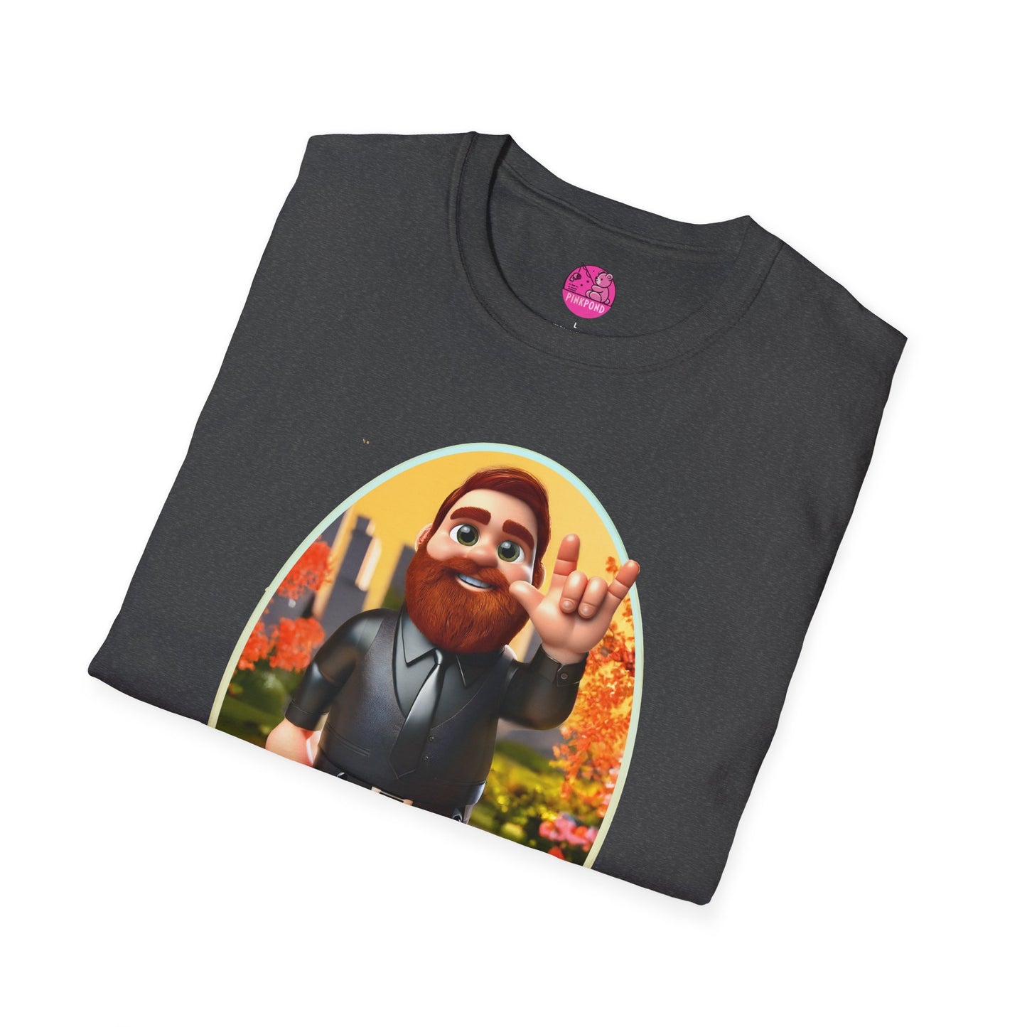 Lucky the Leather Bear Love Unisex T-Shirt - ASL Sign Language Inclusive Tee