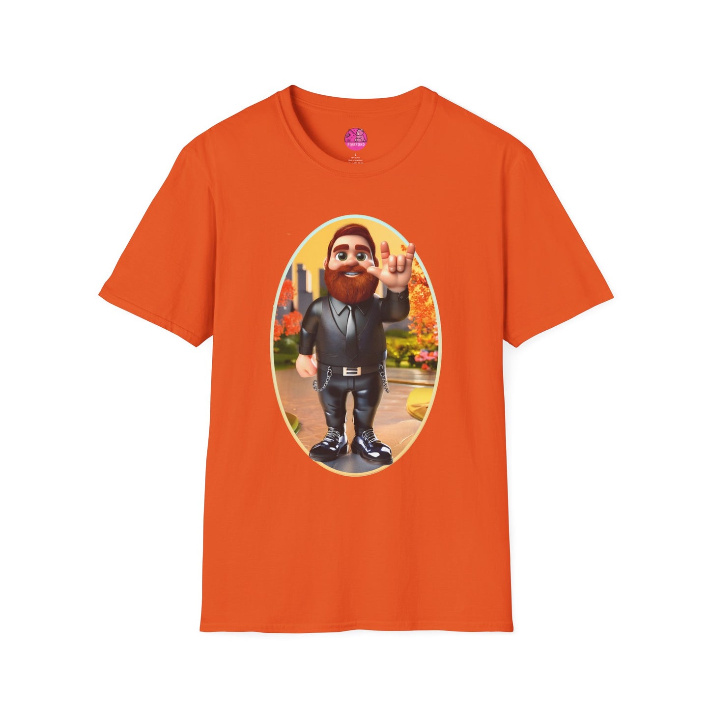 Lucky the Leather Bear Love Unisex T-Shirt - ASL Sign Language Inclusive Tee