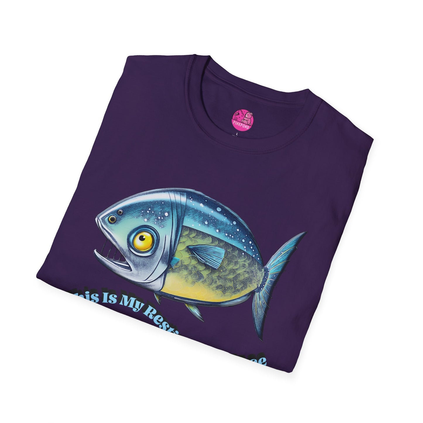 Resting Fish Face T-Shirt - Ocean-Inspired Unisex Tee for Marine Enthusiasts and Pun-Lovers