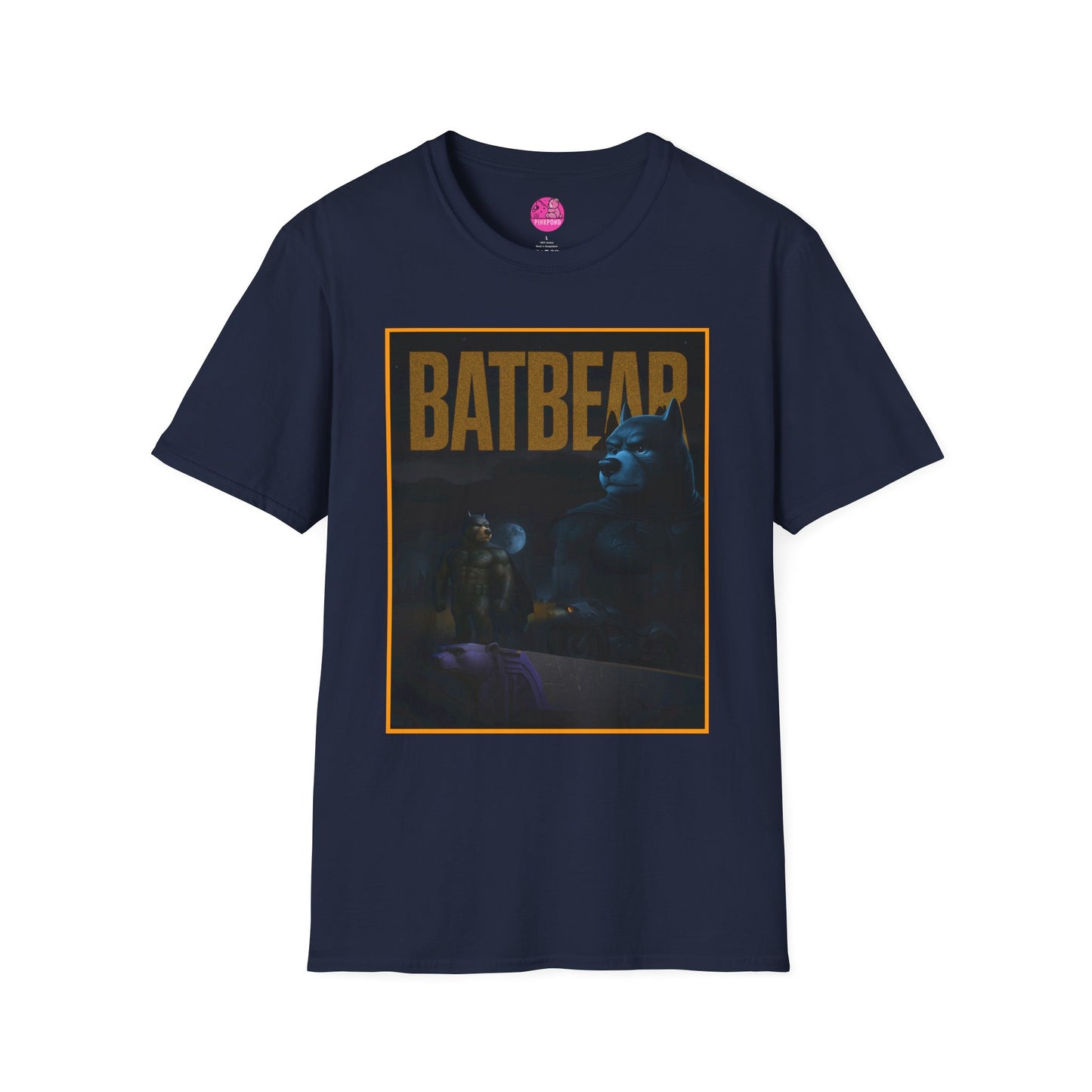BATBEAR T-Shirt - Unisex Softstyle Tee for Bear Vigilantes and Cubs