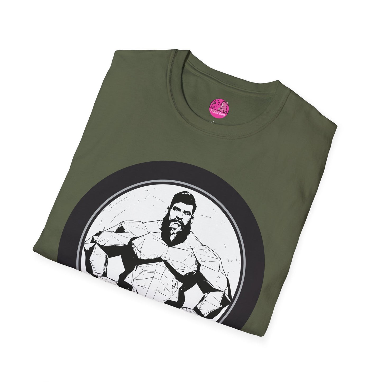 Muscle Bear T-Shirt - Bold Geometric Strength Unleash Your Inner Power