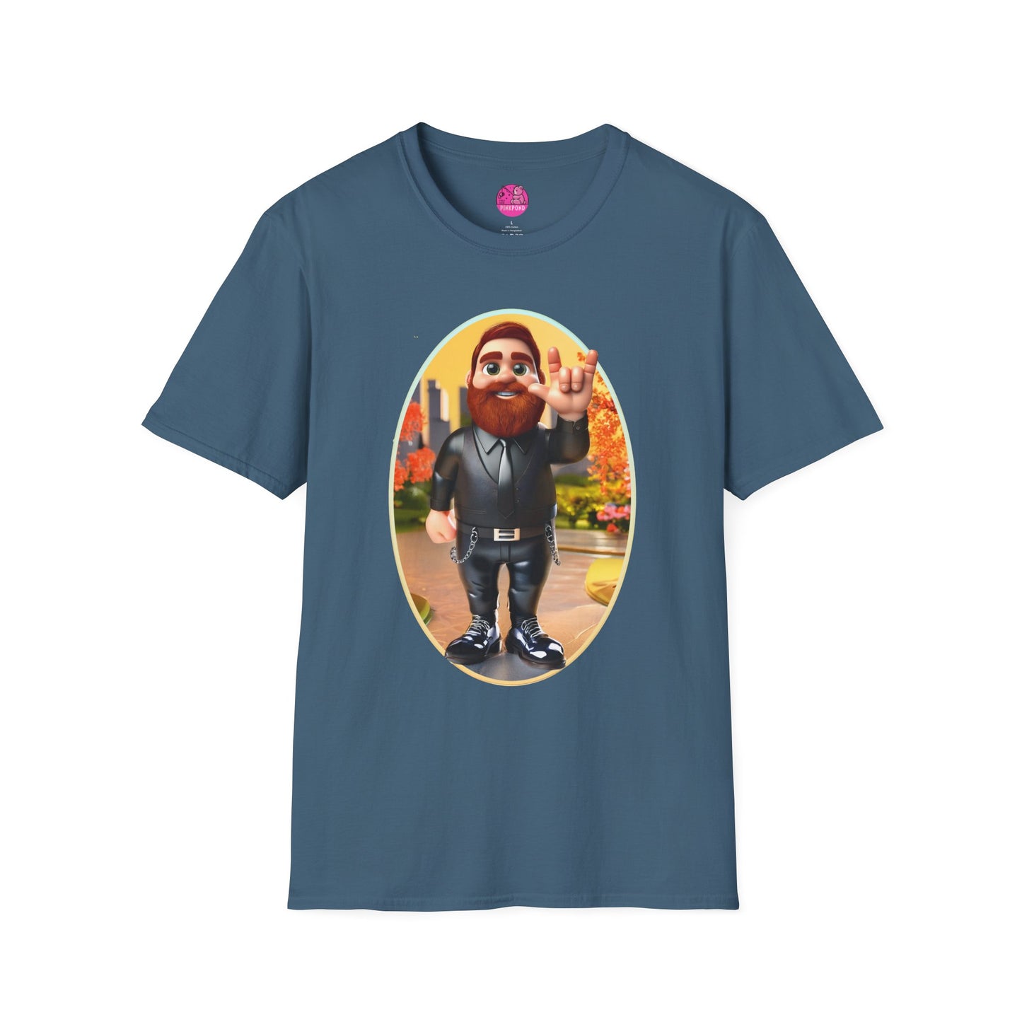 Lucky the Leather Bear Love Unisex T-Shirt - ASL Sign Language Inclusive Tee