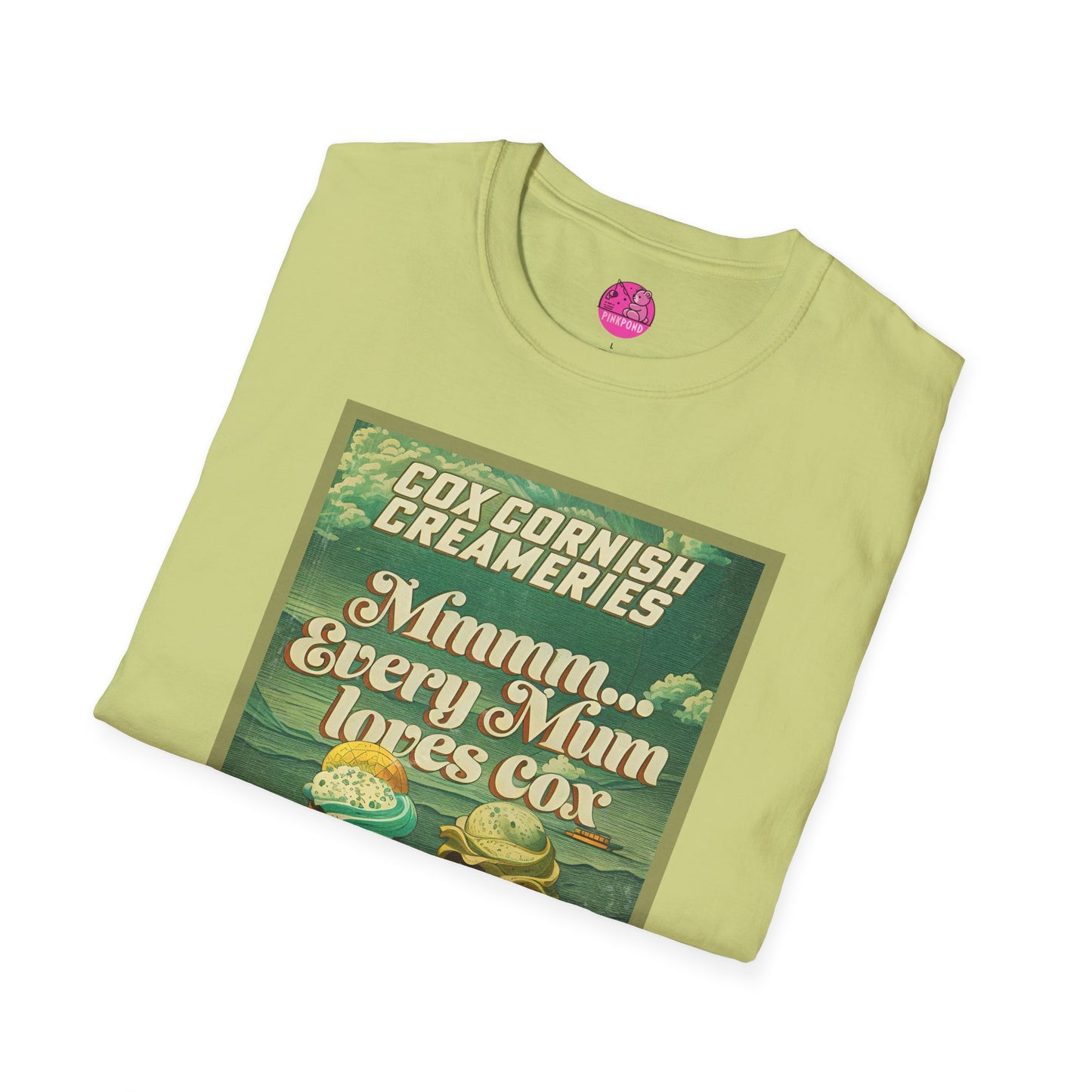Saucy Vintage Ice Cream T-Shirt - Cox Cornish Creameries Design