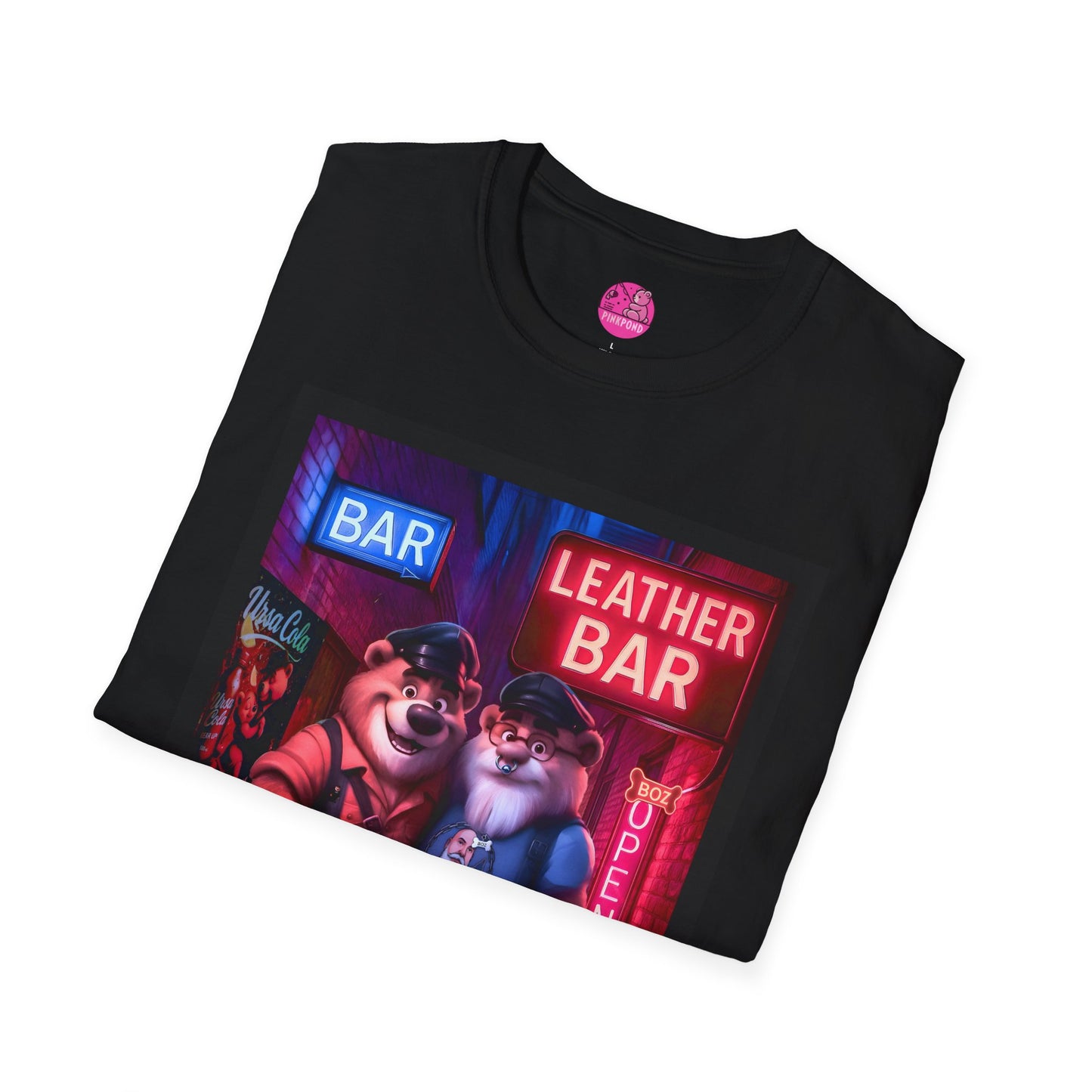Pup Boz Bear T-Shirt - Exclusive PinkPond Artwork of Boz Lee Schmick